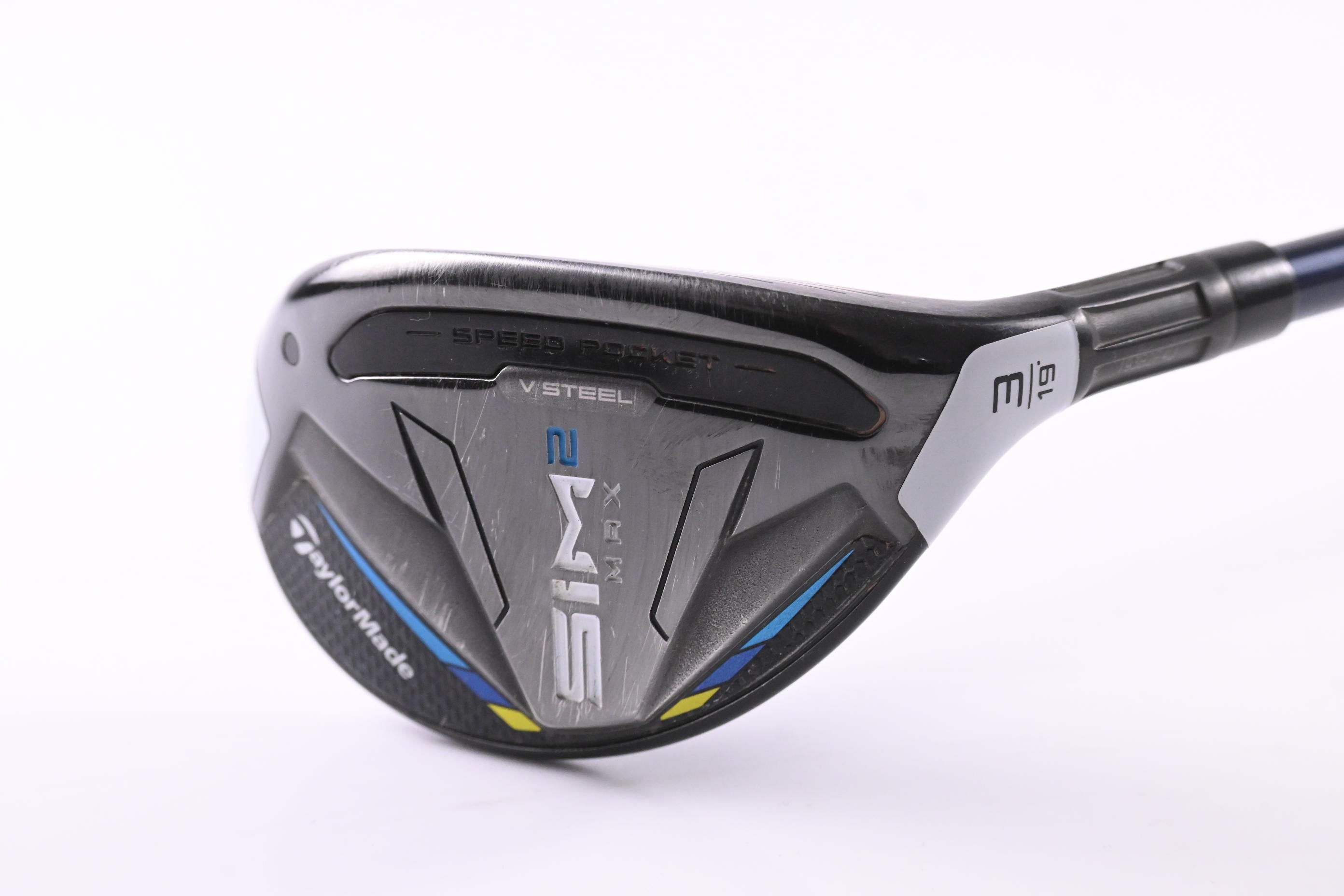 Taylormade SIM2 Max #3 Hybrid / 19 Degree / Stiff Flex Ventus Blue 6 Shaft