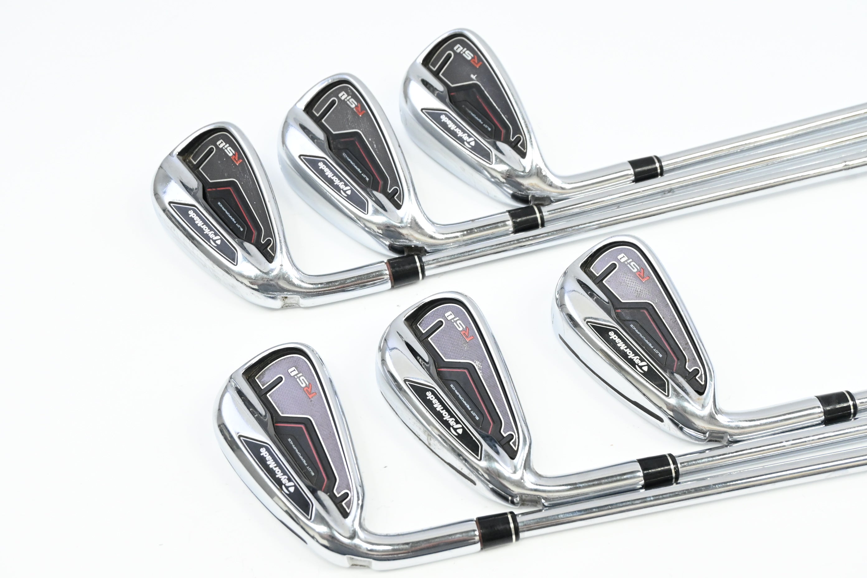 Left Hand Taylormade RSi1 Irons / 5-PW / Stiff Flex Reax Steel 90 Shafts