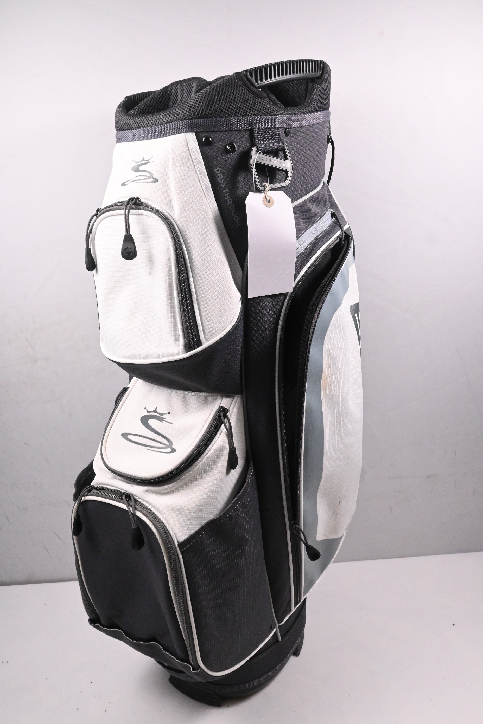 Cobra Cart Golf Bag / 14-Way Divider / White & Grey