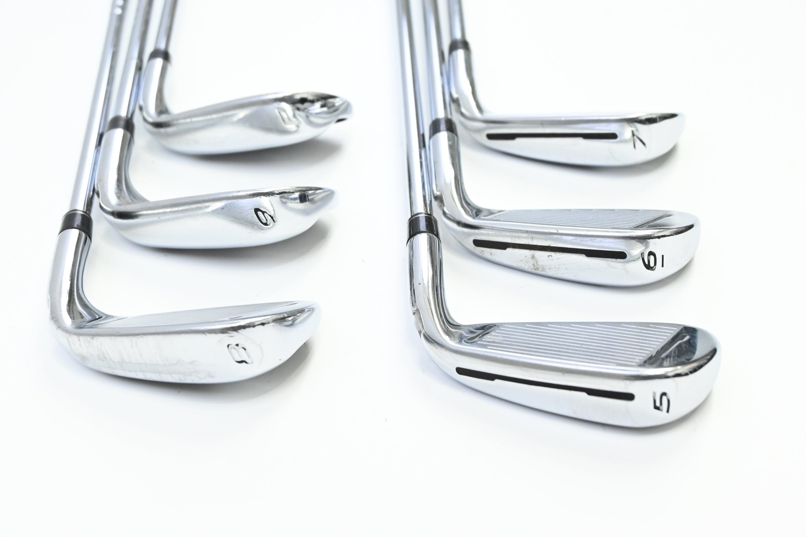 Left Hand Taylormade RSi1 Irons / 5-PW / Stiff Flex Reax Steel 90 Shafts
