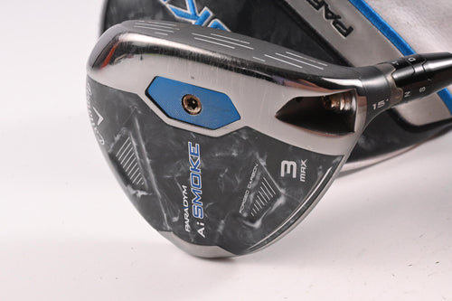 Callaway Paradym Ai Smoke Max #3 Wood / 15 Degree / Stiff Flex Tensei AV Blue