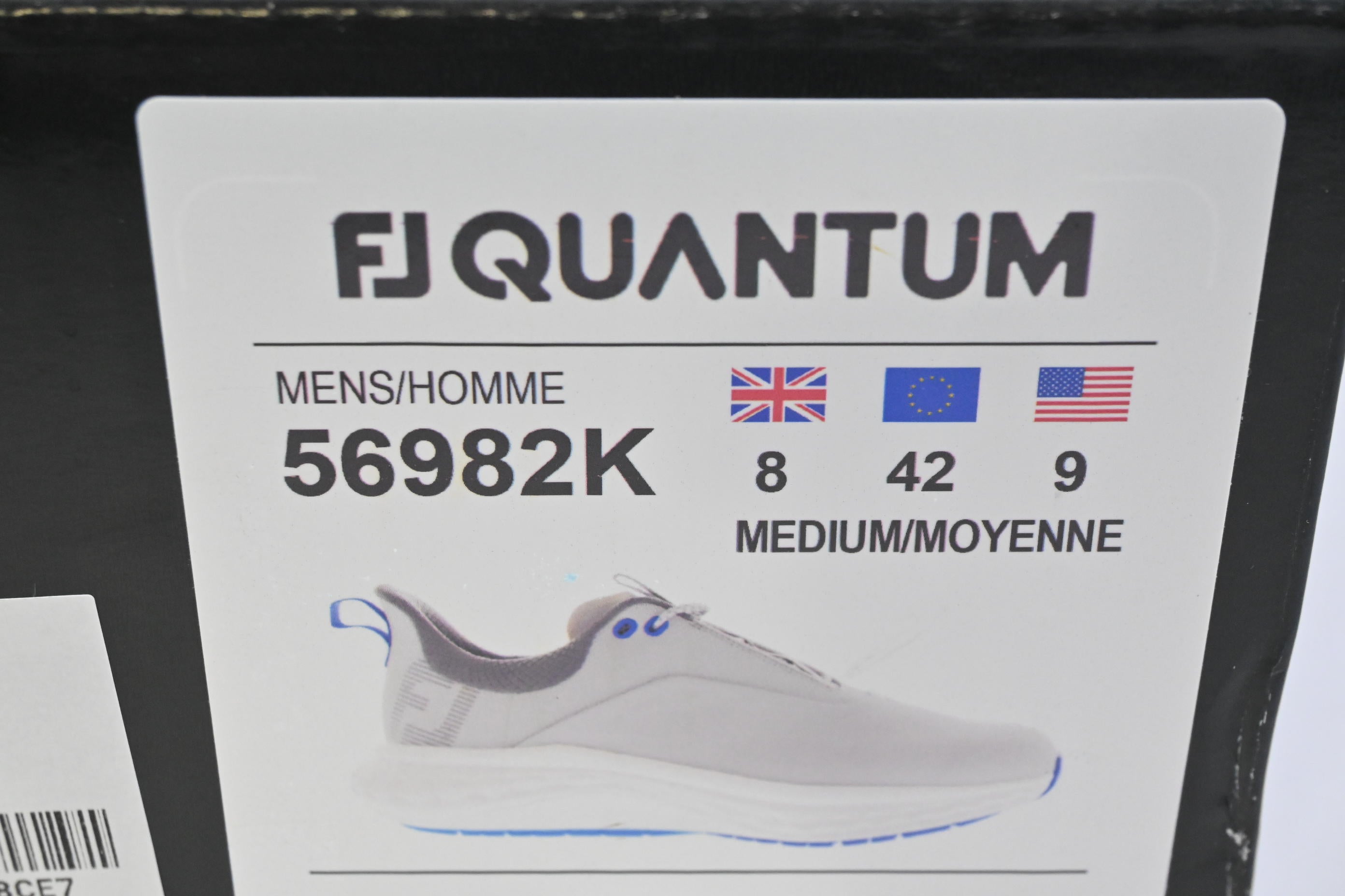 FootJoy Quantum Golf Shoes / Size UK 8 / Grey, White