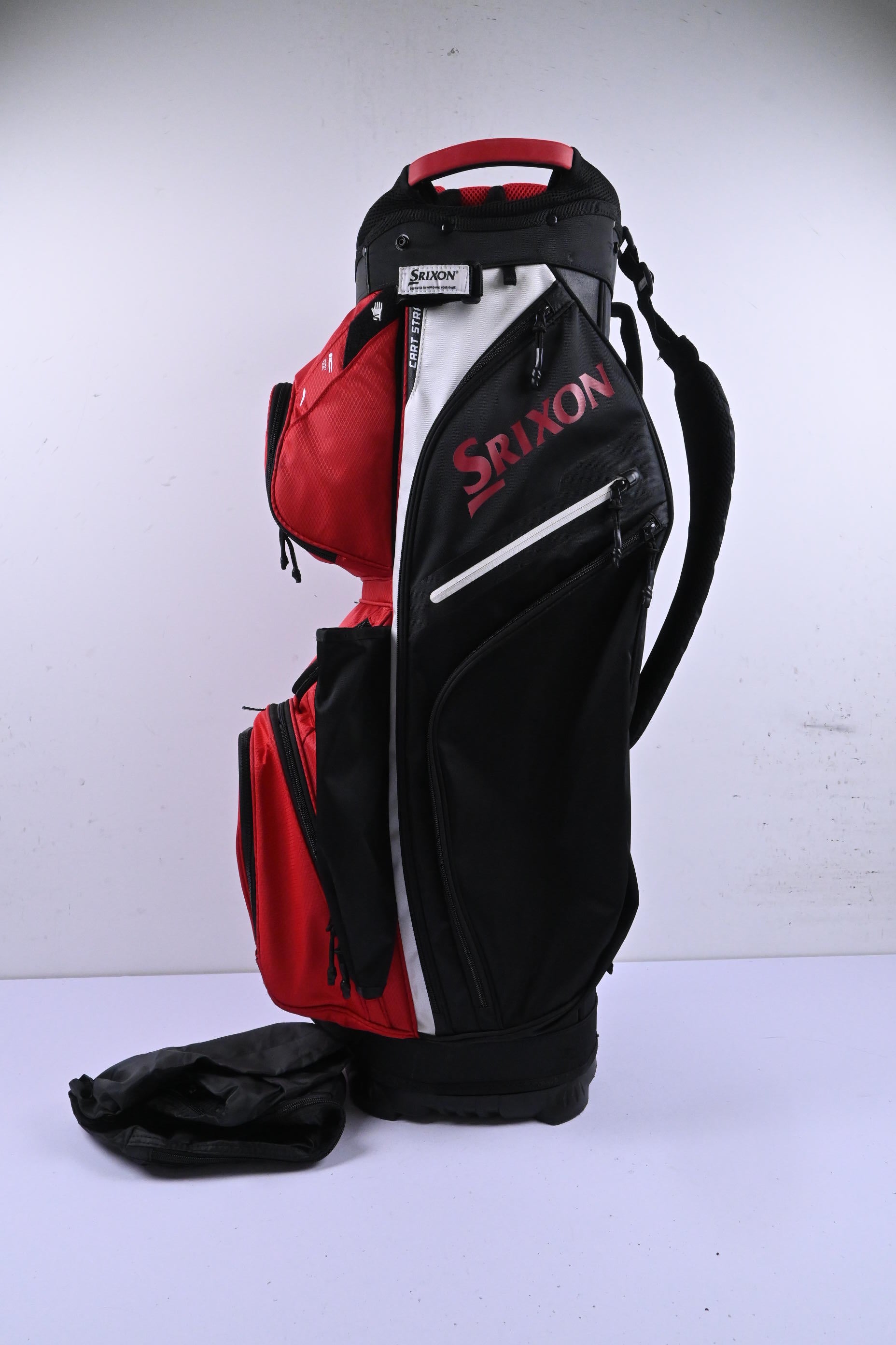 Srixon Cart Bag / 14-Way Divider / Black, Red & White