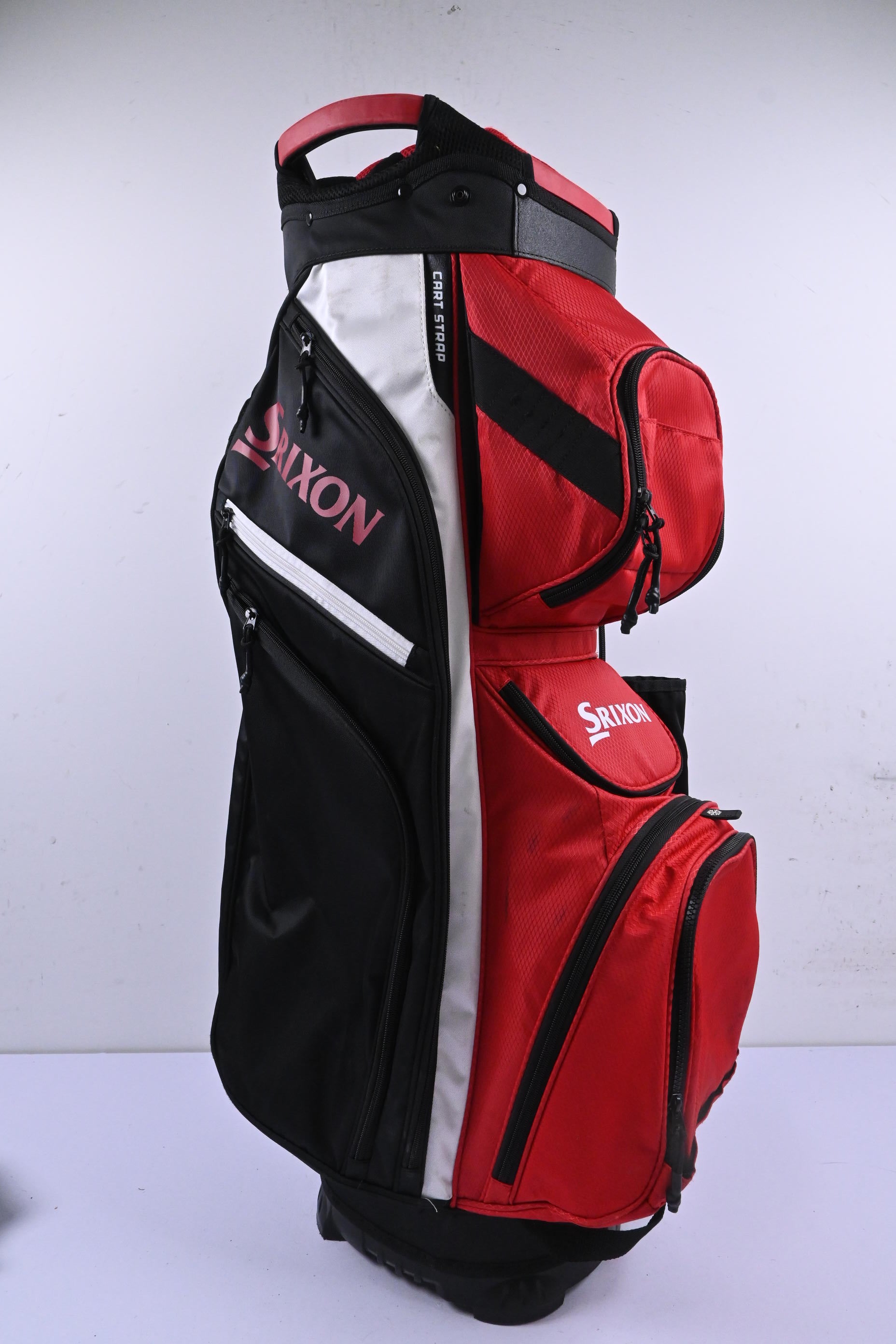 Srixon Cart Bag / 14-Way Divider / Black, Red & White