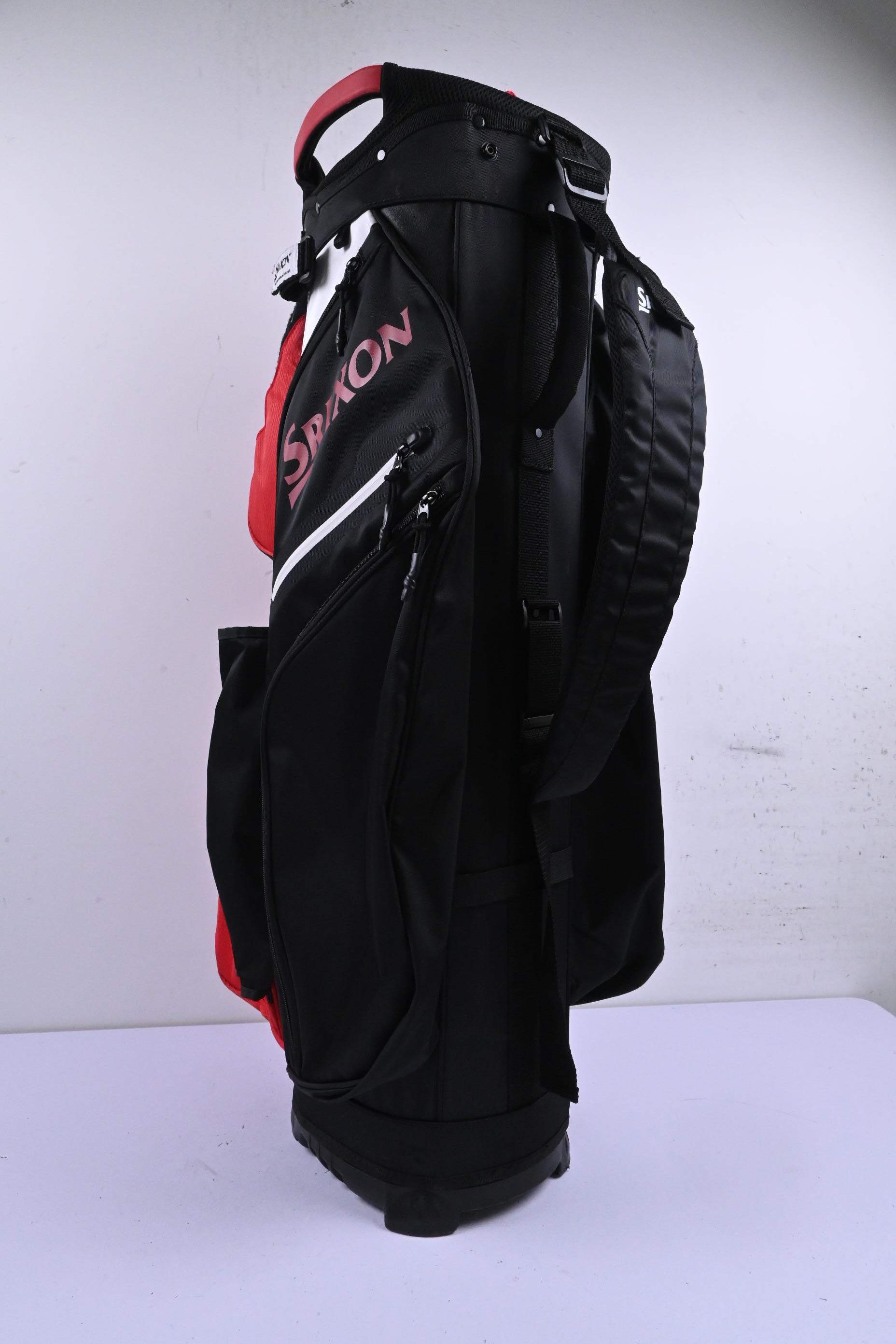 Srixon Cart Bag / 14-Way Divider / Black, Red & White