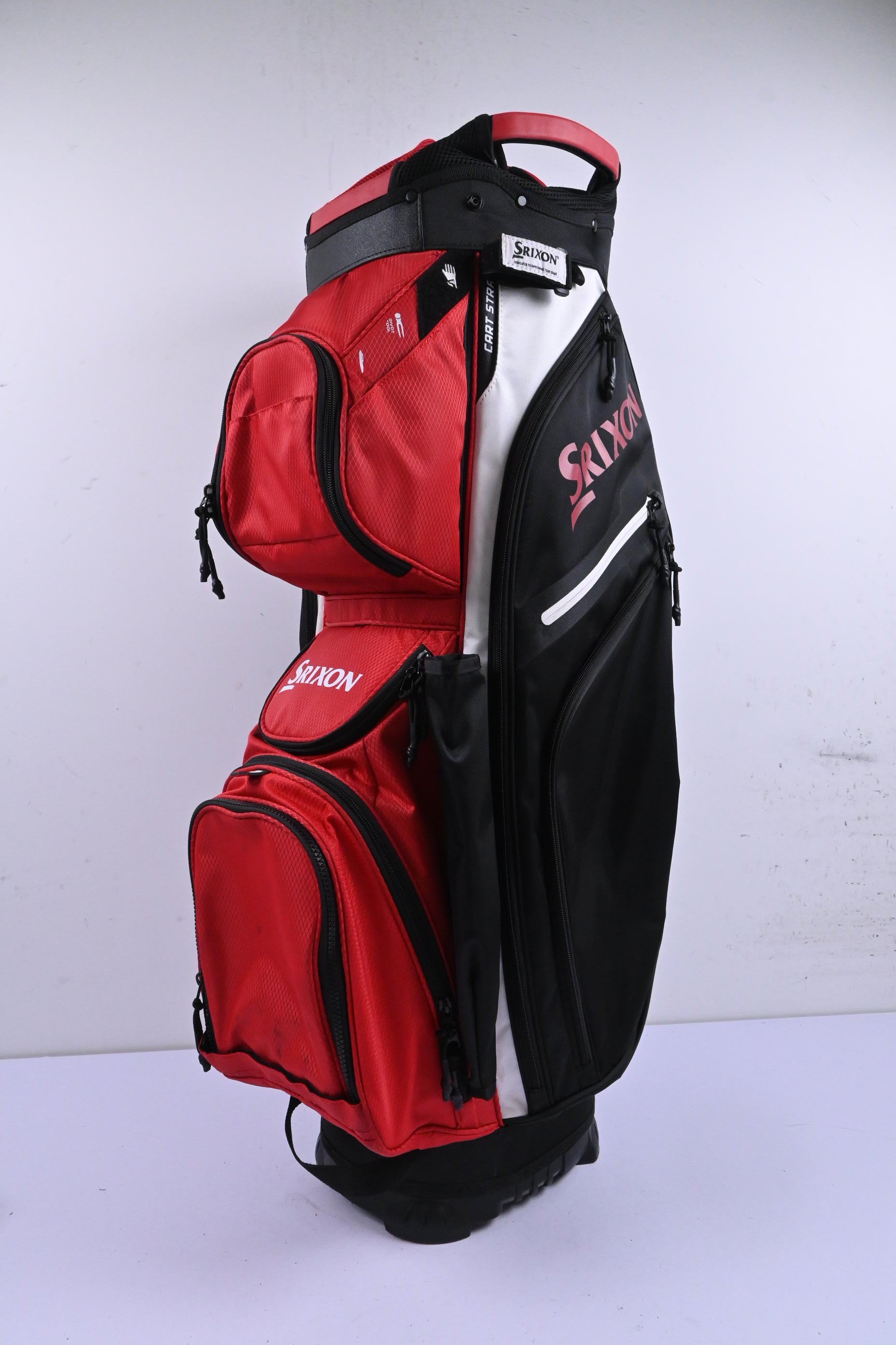 Srixon Cart Bag / 14-Way Divider / Black, Red & White
