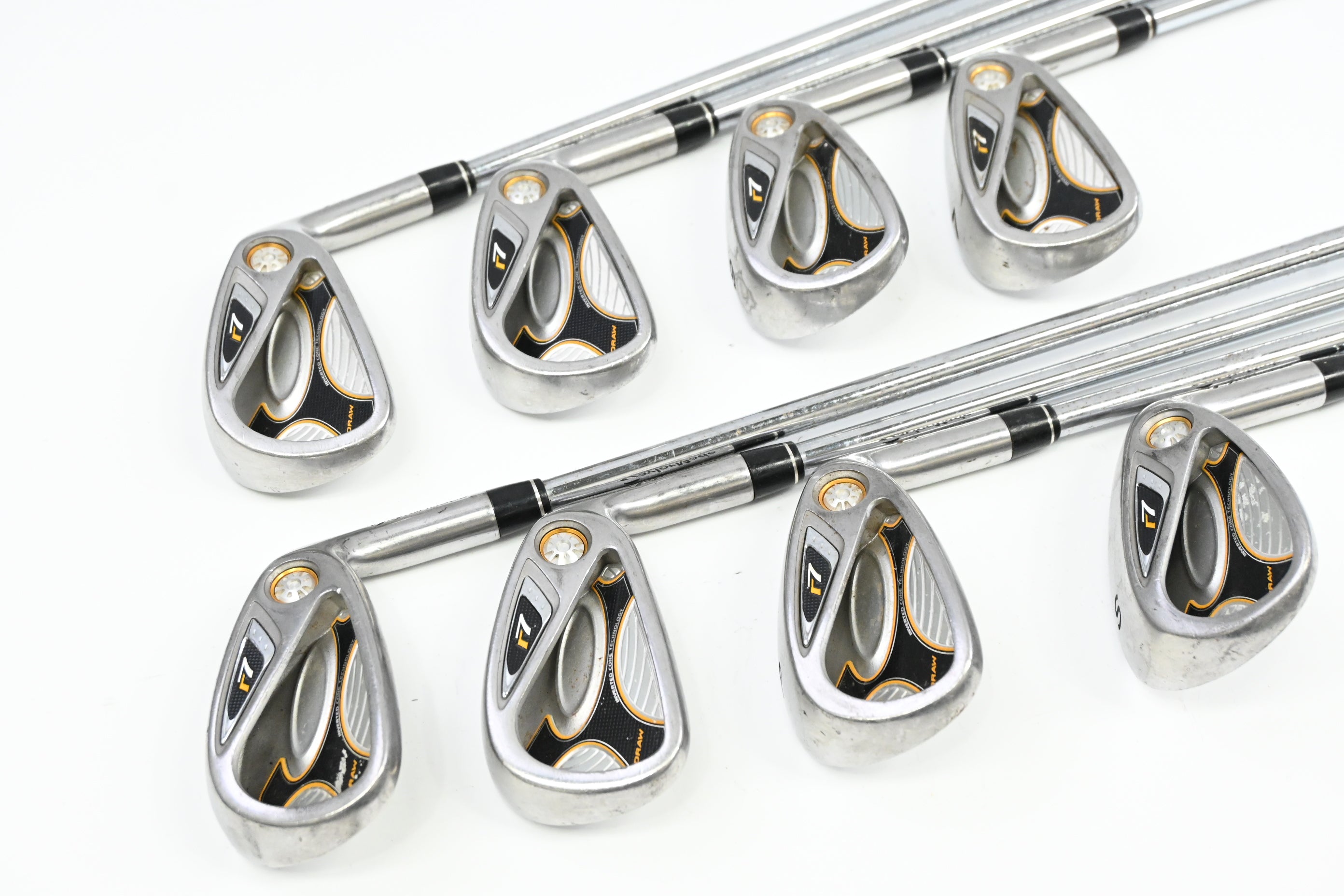 Taylormade R7 Draw Irons / 4-PW+SW / Regular Flex Taylormade T-Step 90 Shafts