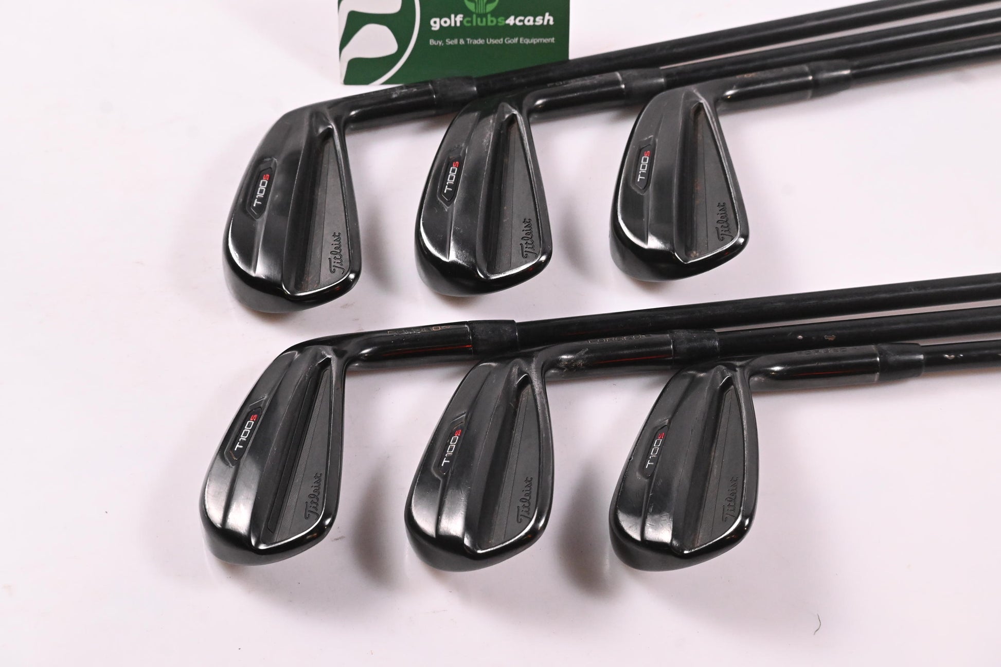 Titleist T100.S Ltd Edition Black Irons / 4-9i / Stiff Flex AMT Red S300 Shafts