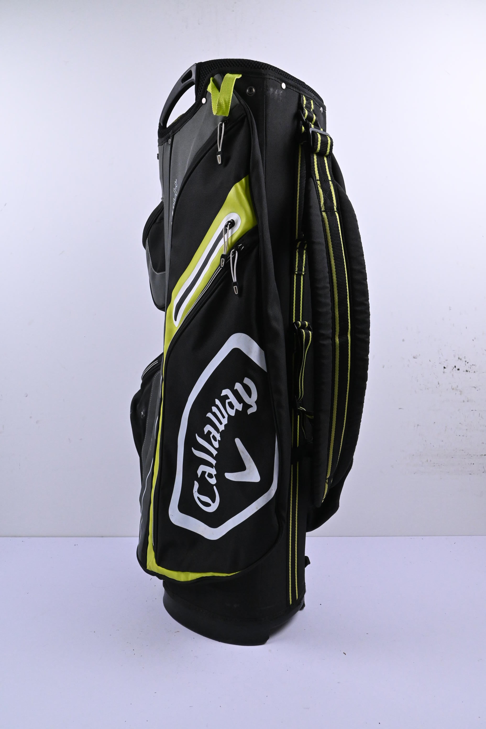 Callaway Chev 14+ Cart Bag / 14-Way Divider / Black, Grey & Green