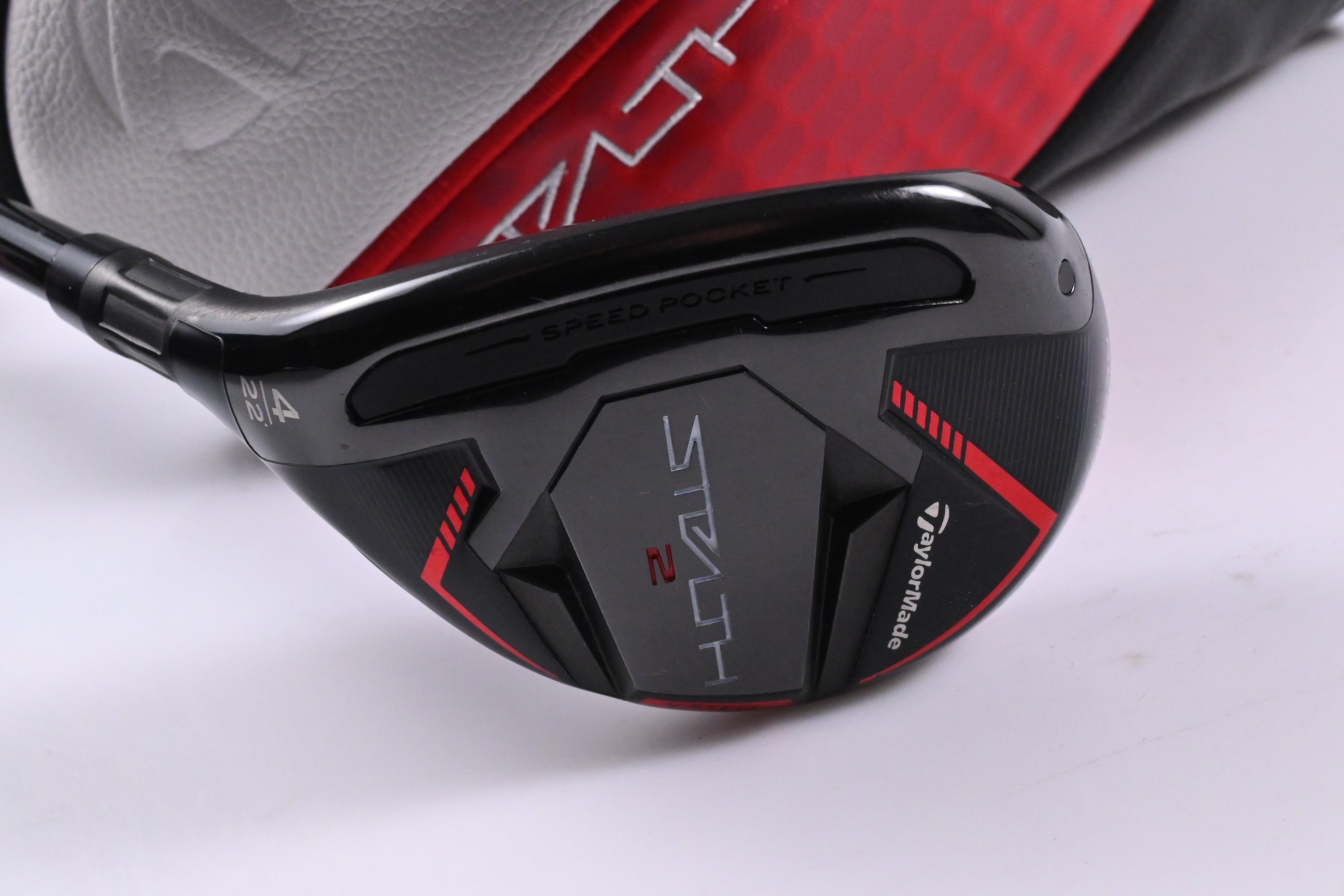 Left Hand Taylormade Stealth 2 #4 Hybrid / 22 Degree / Regular Flex Ventus TR 6