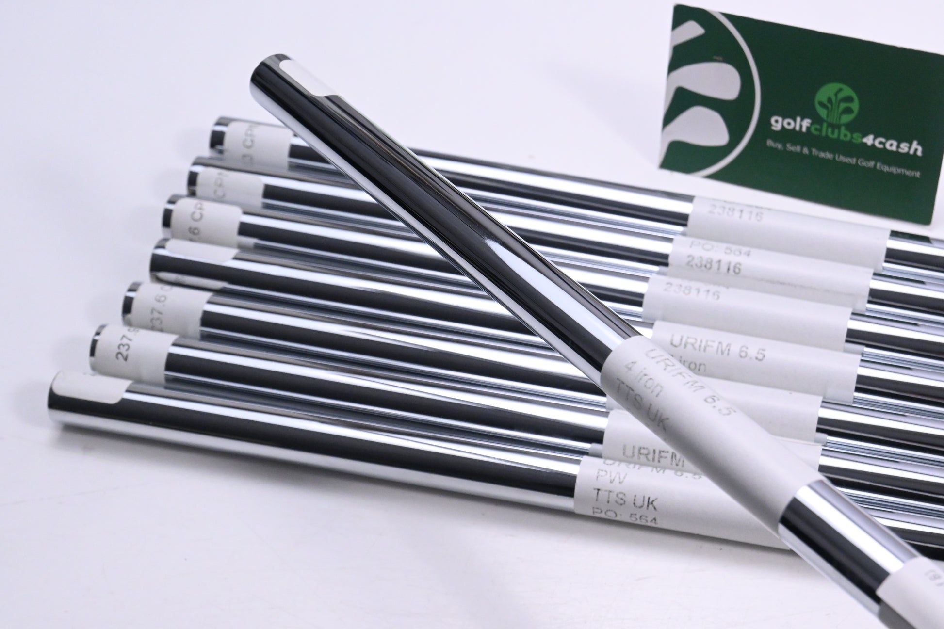 Rifle Flighted 6.5 Iron Shafts / X-Flex / Set of 8 / .370" Parallel Tips