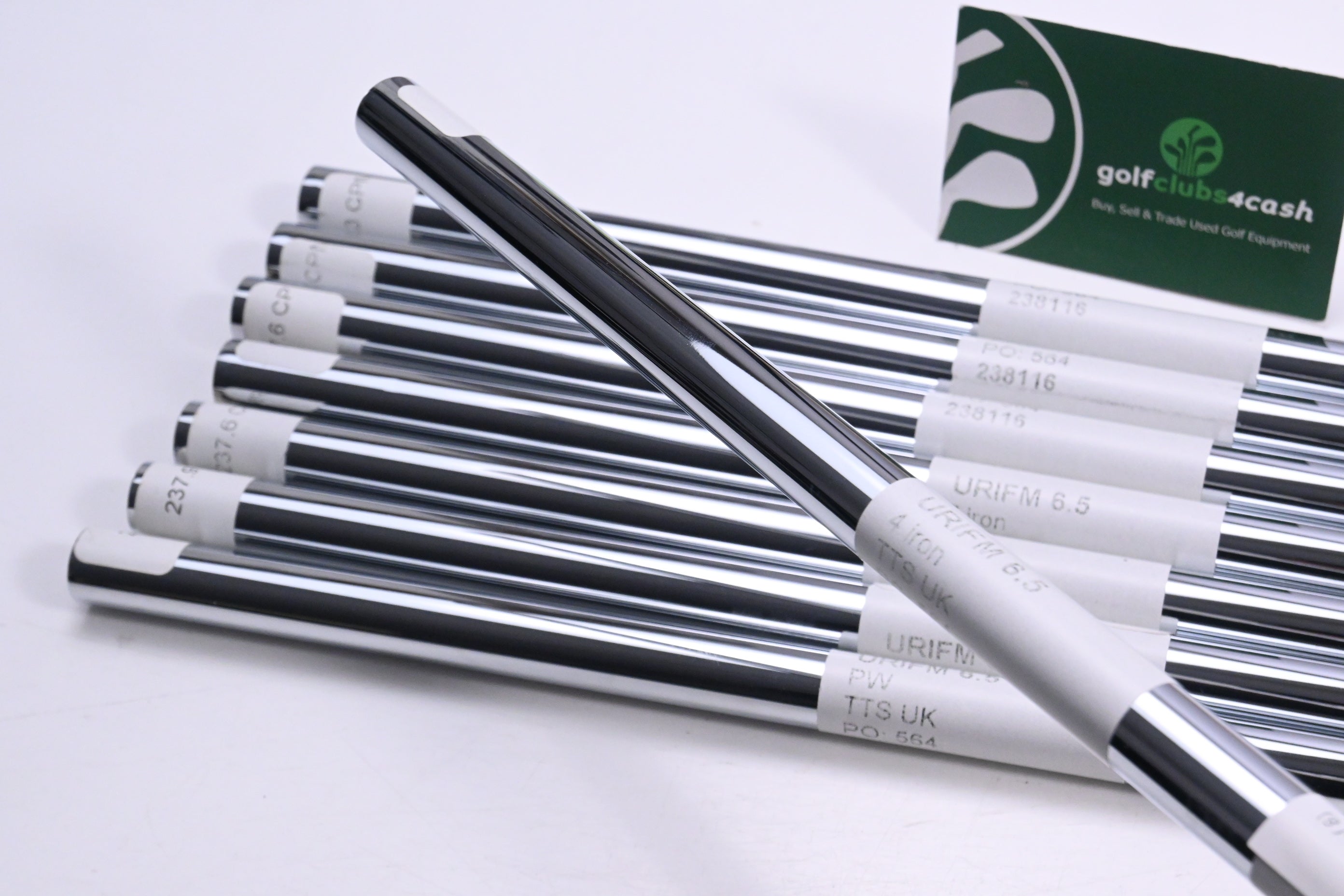 Rifle Flighted 6.5 Iron Shafts / X-Flex / Set of 8 / .370" Parallel Tips