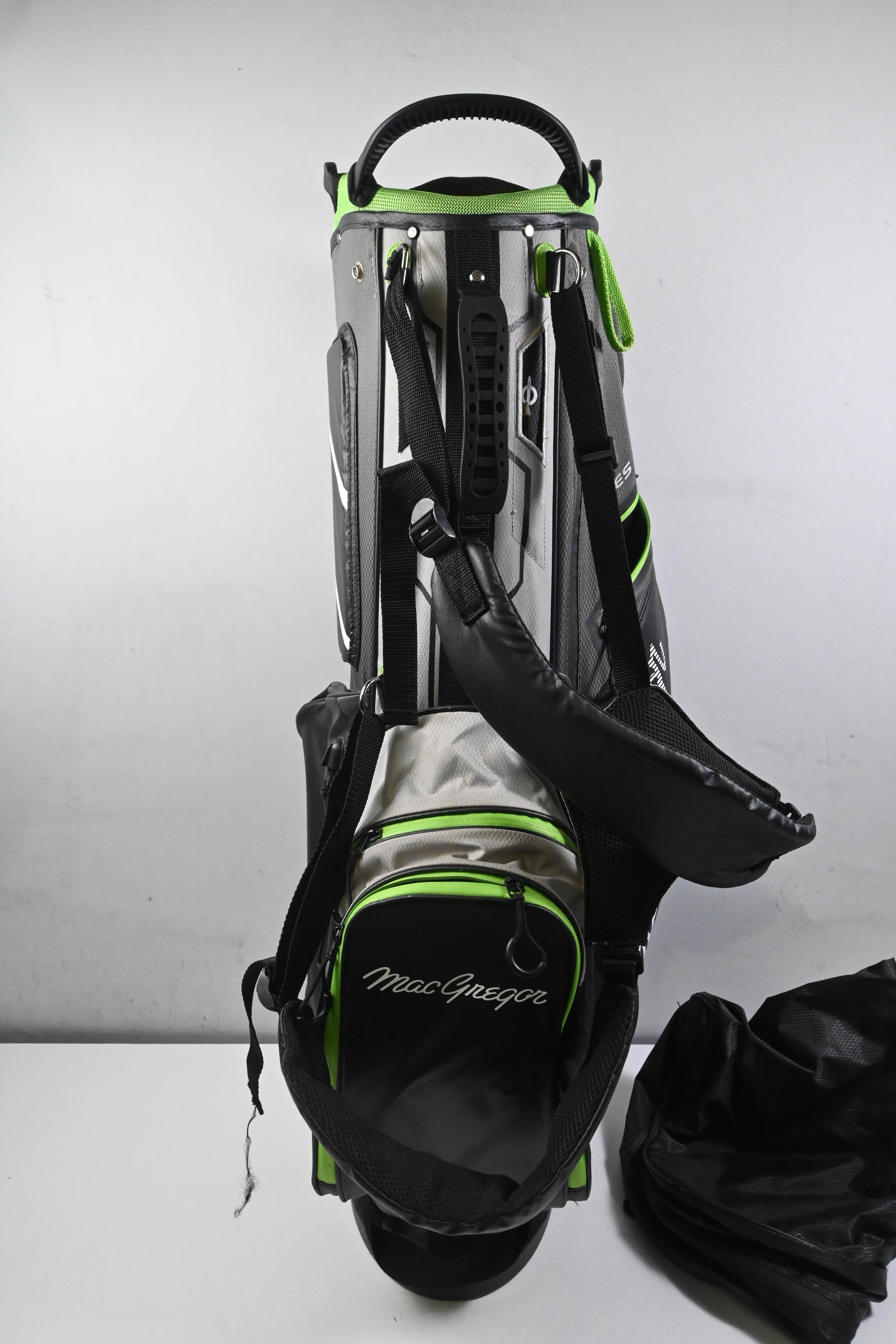 MacGregor 7-Series Stand Bag / 7-Way Divider / Black & Grey