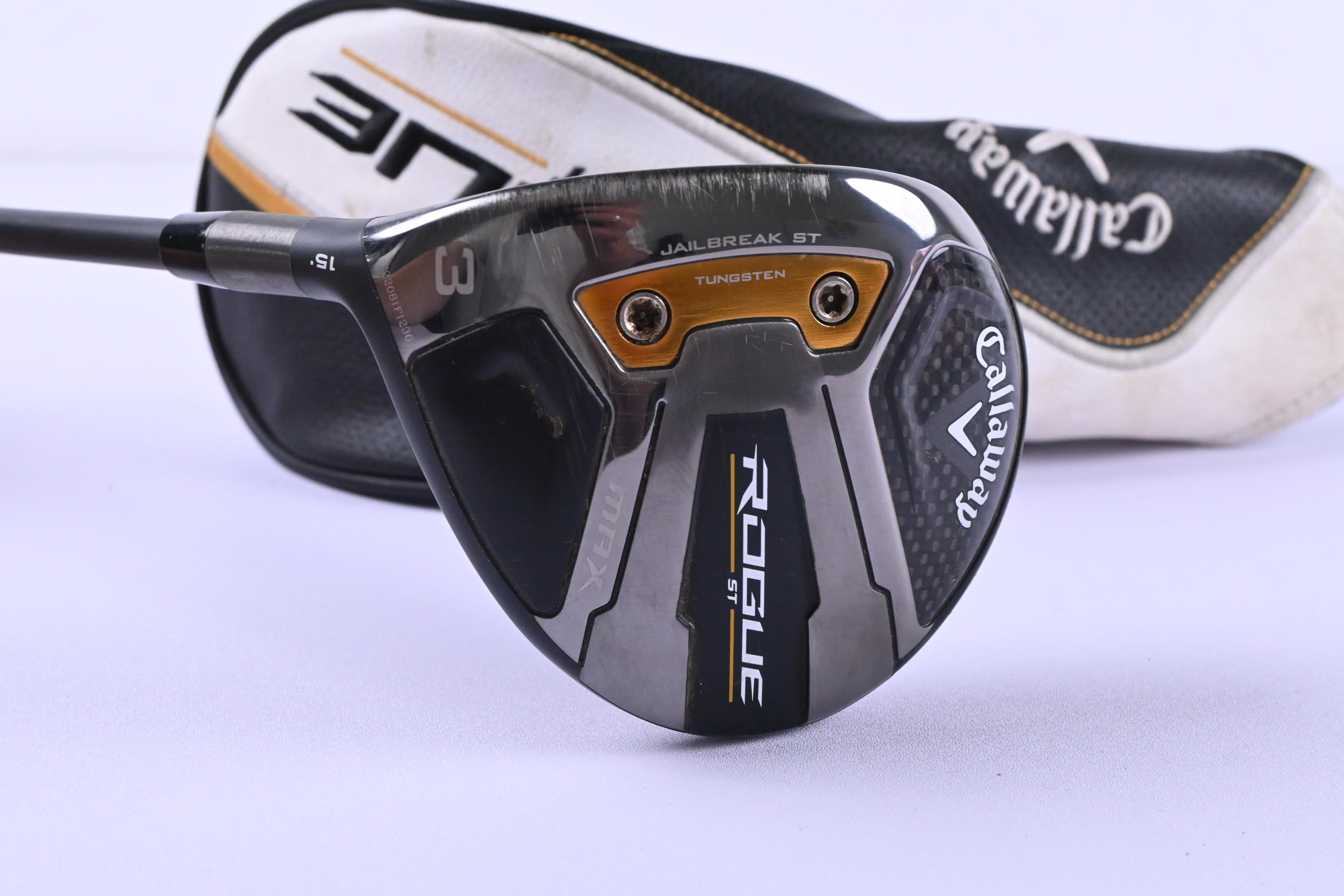 Left Hand Callaway Rogue ST Max #3 Wood / 15 Degree / Senior Flex Cypher 50