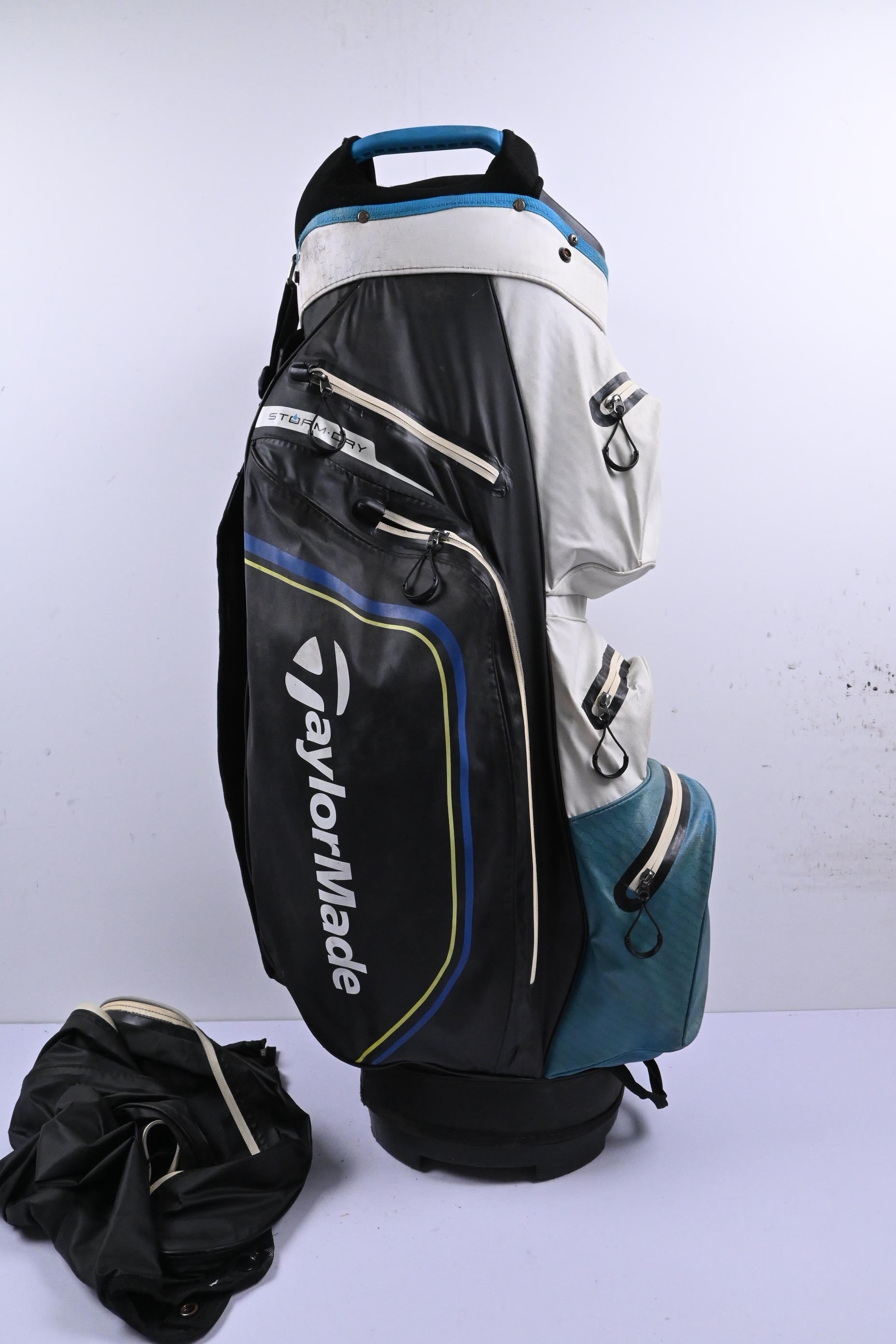 Taylormade Storm Dry Cart Bag / 14-Way Divider / Black, White & Blue