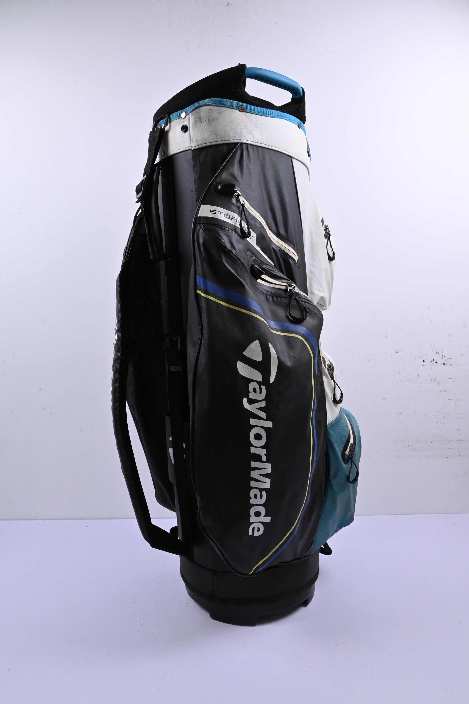 Taylormade Storm Dry Cart Bag / 14-Way Divider / Black, White & Blue
