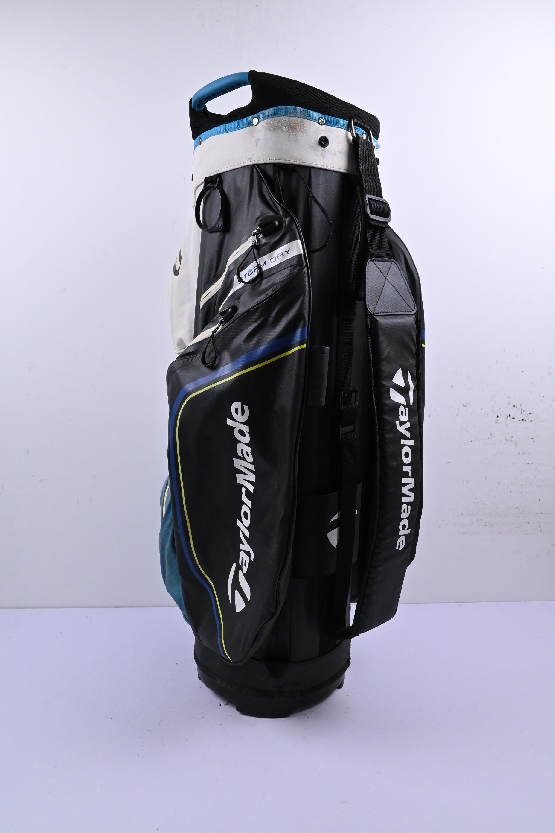 Taylormade Storm Dry Cart Bag / 14-Way Divider / Black, White & Blue