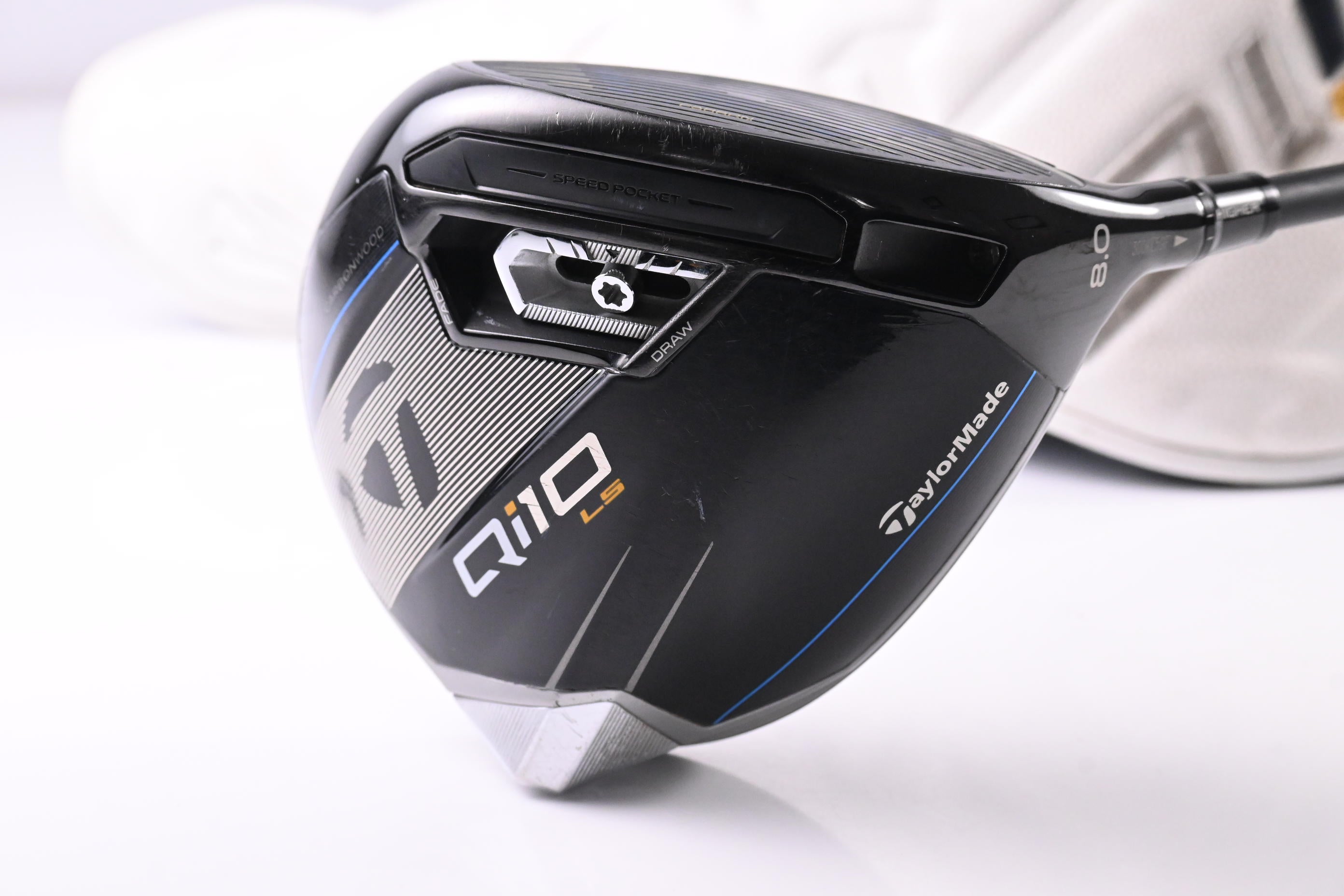 Taylormade Qi10 LS Driver / 8 Degree / X-Flex Kai'li White Darkwaves 60 Shaft