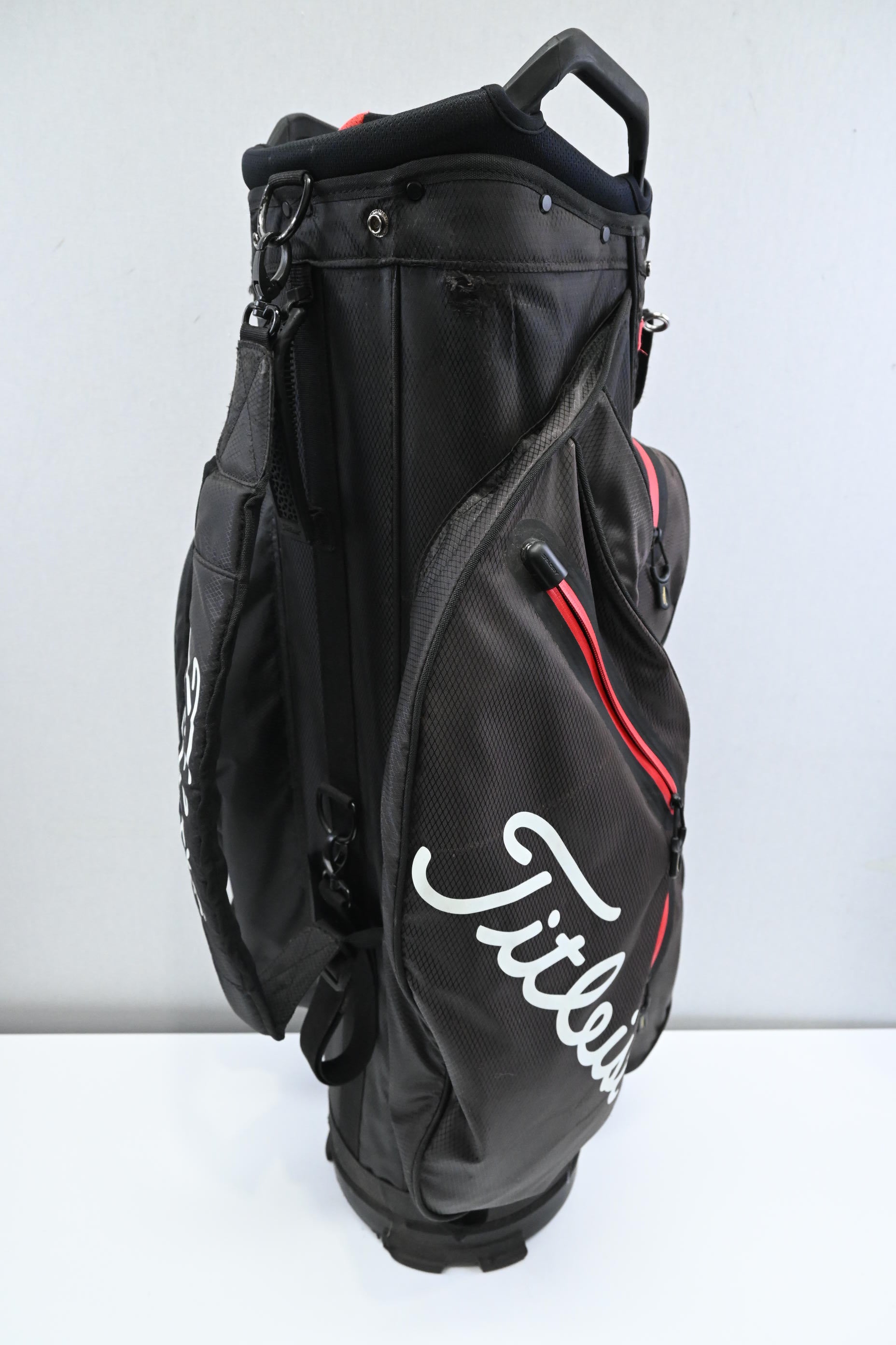 Titleist StaDry Cart Bag / 14-Way Divider / Brown, Red