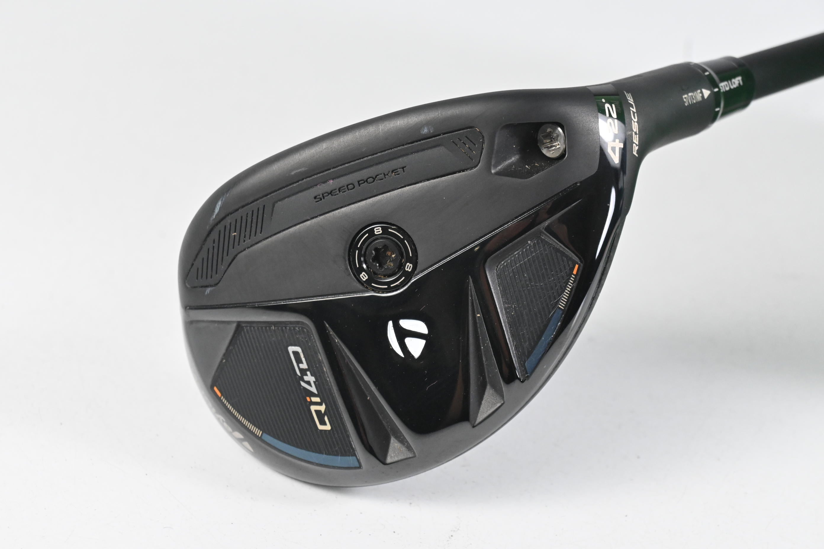 Taylormade Qi4D #4 Hybrid / 22 Degree / Senior Flex REAX By KBS White 55 Shaft
