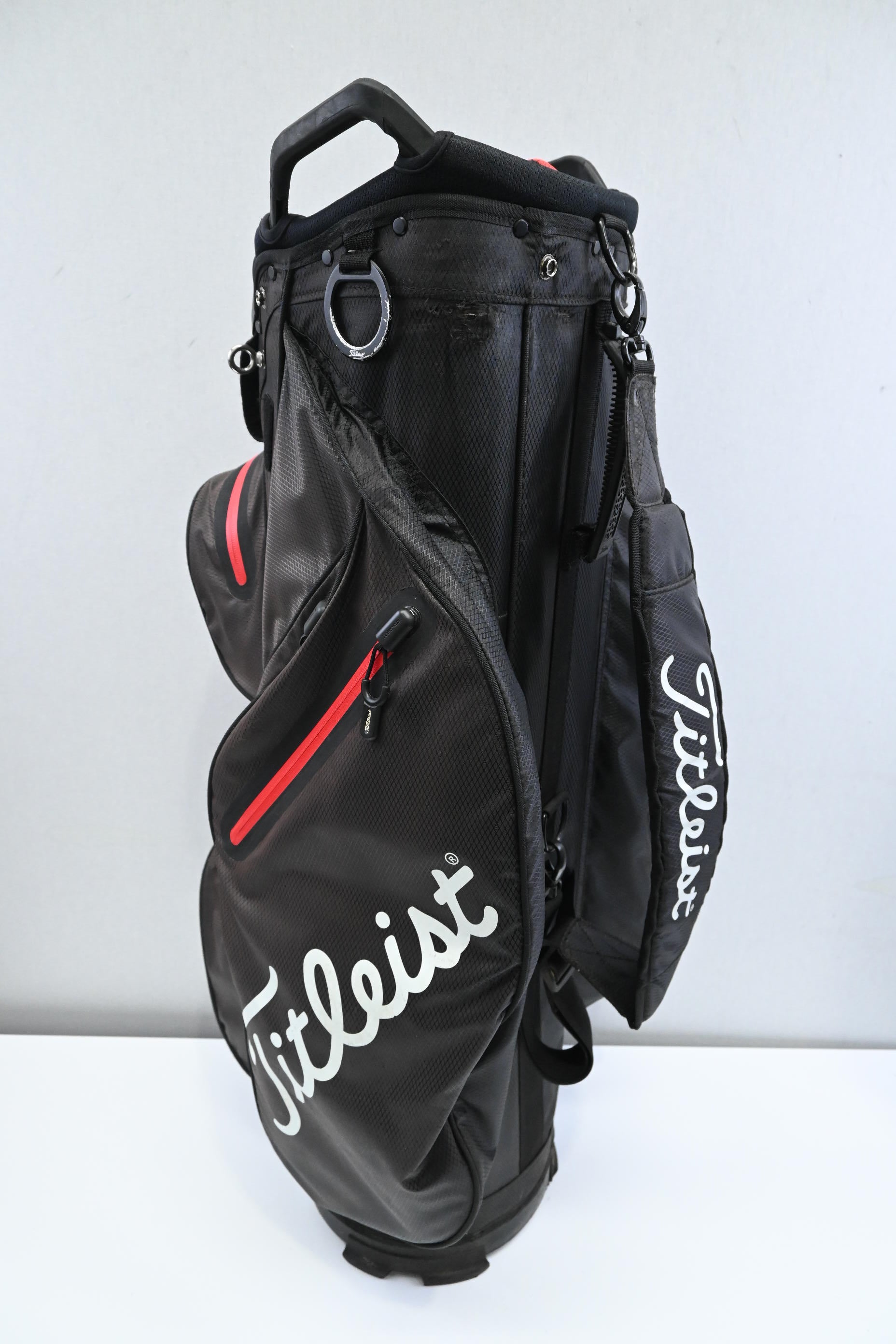 Titleist StaDry Cart Bag / 14-Way Divider / Brown, Red