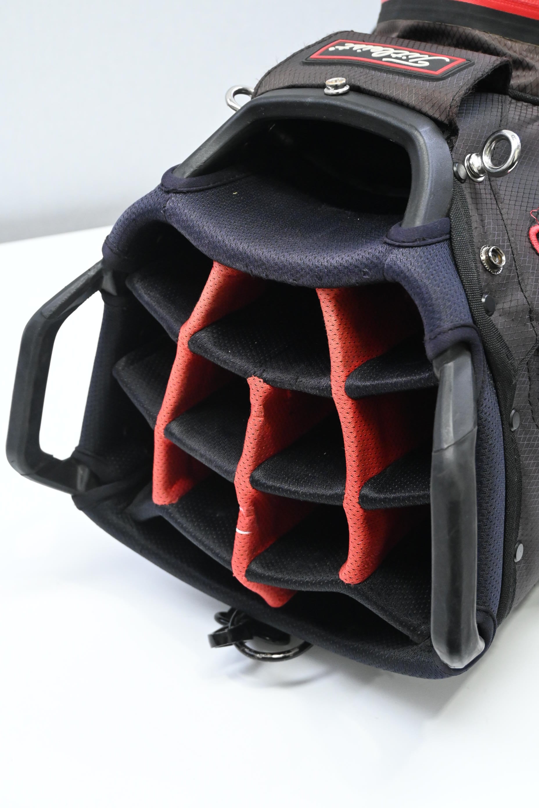 Titleist StaDry Cart Bag / 14-Way Divider / Brown, Red