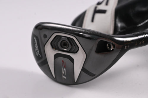 Titleist TS2 #3 Hybrid / 21 Degree / Stiff Flex HZRDUS Smoke Black 80 Shaft