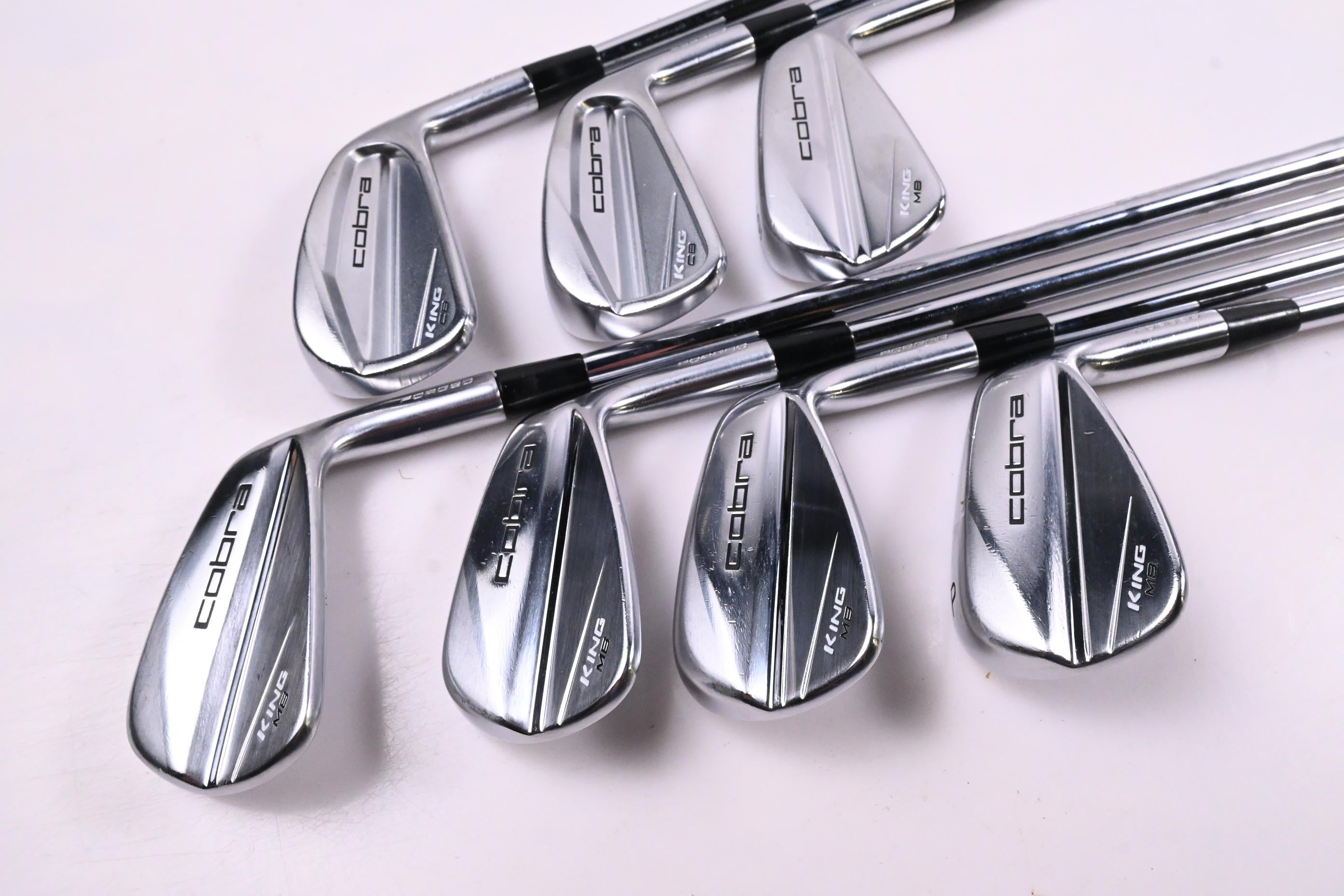 Cobra King CB/MB Combo Irons / 4-PW / Stiff Flex KBS $-Taper 130 Shafts