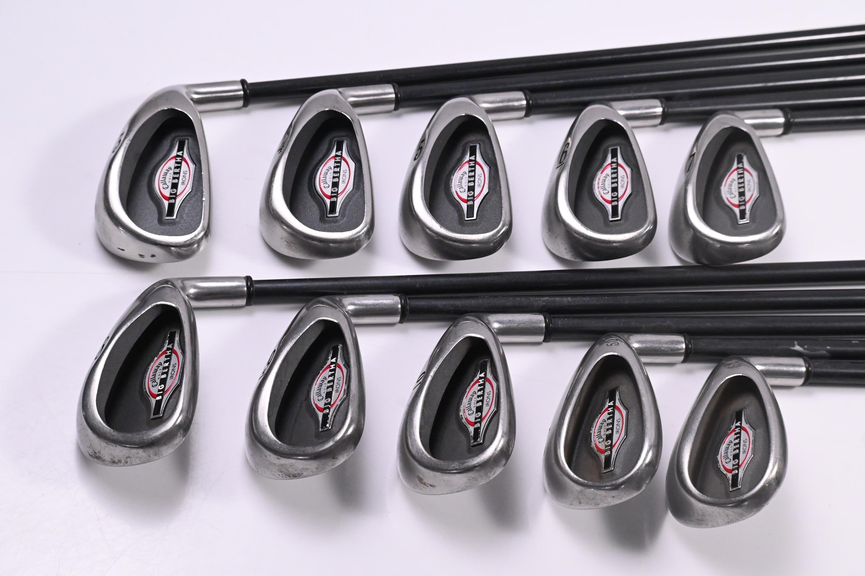 Callaway Big Bertha 2002 Irons / 4-PW+SW / Regular Flex Callaway RCH 75 Shafts