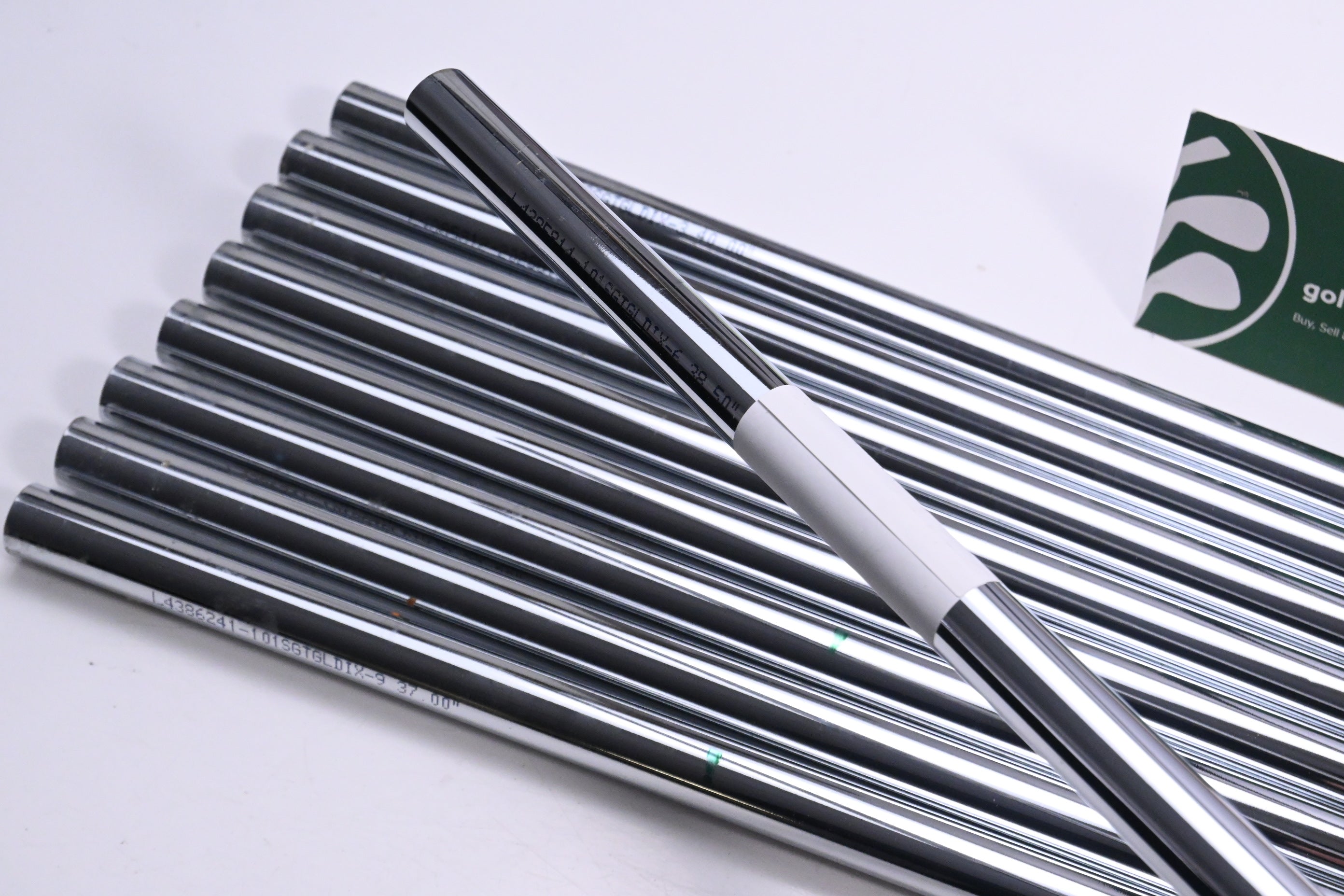 True Temper Tri-Gold X100 Iron Shafts / X-Flex / Set of 9 / .370" Parallel Tips