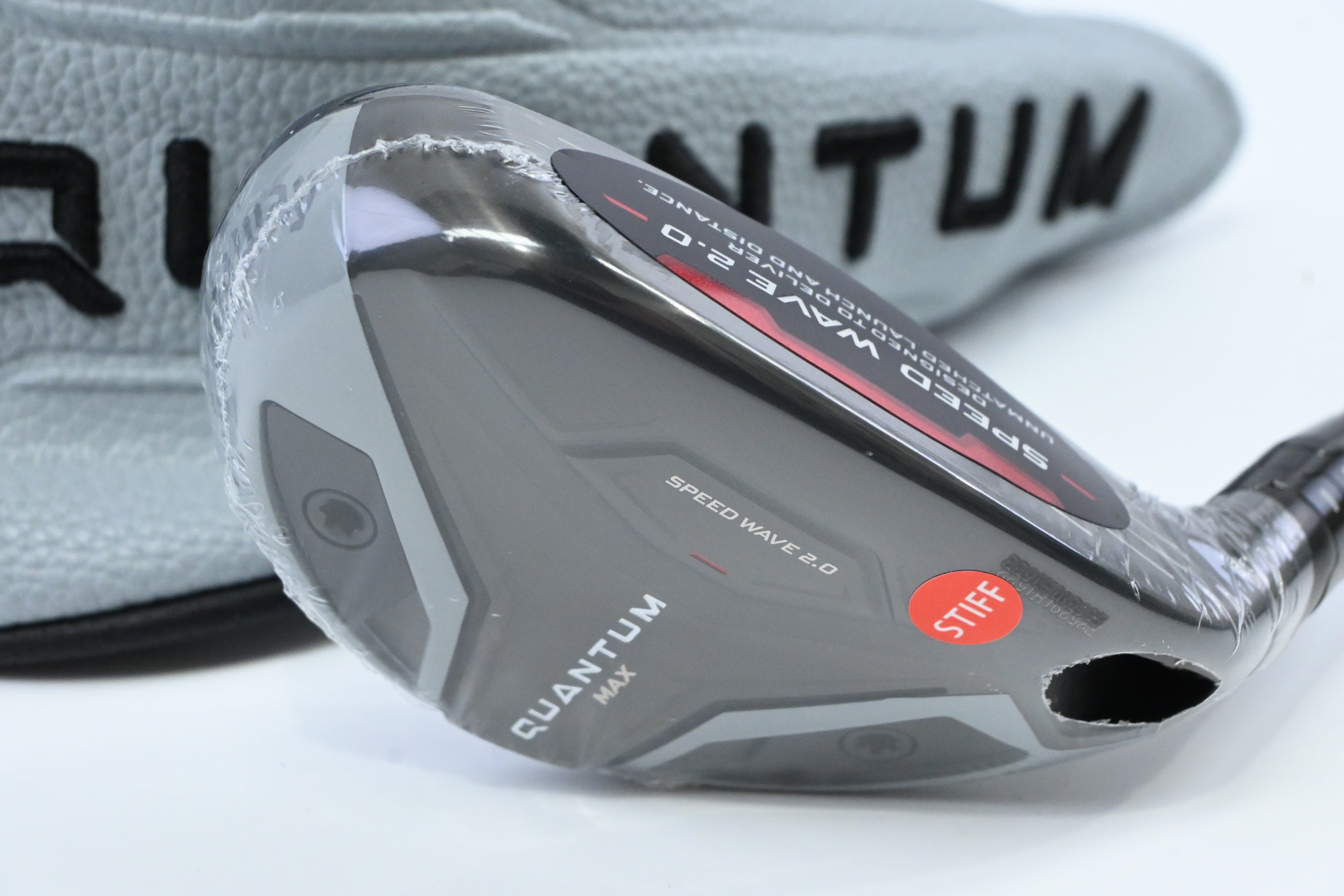 Callaway Quantum Max #3 Hybrid / 19 Degree / Stiff Flex Denali Frost Silver 70