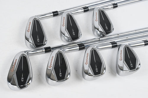 Taylormade Qi Irons / 5-PW+GW / Stiff Flex Dynamic Gold MID 115 S300 Shafts