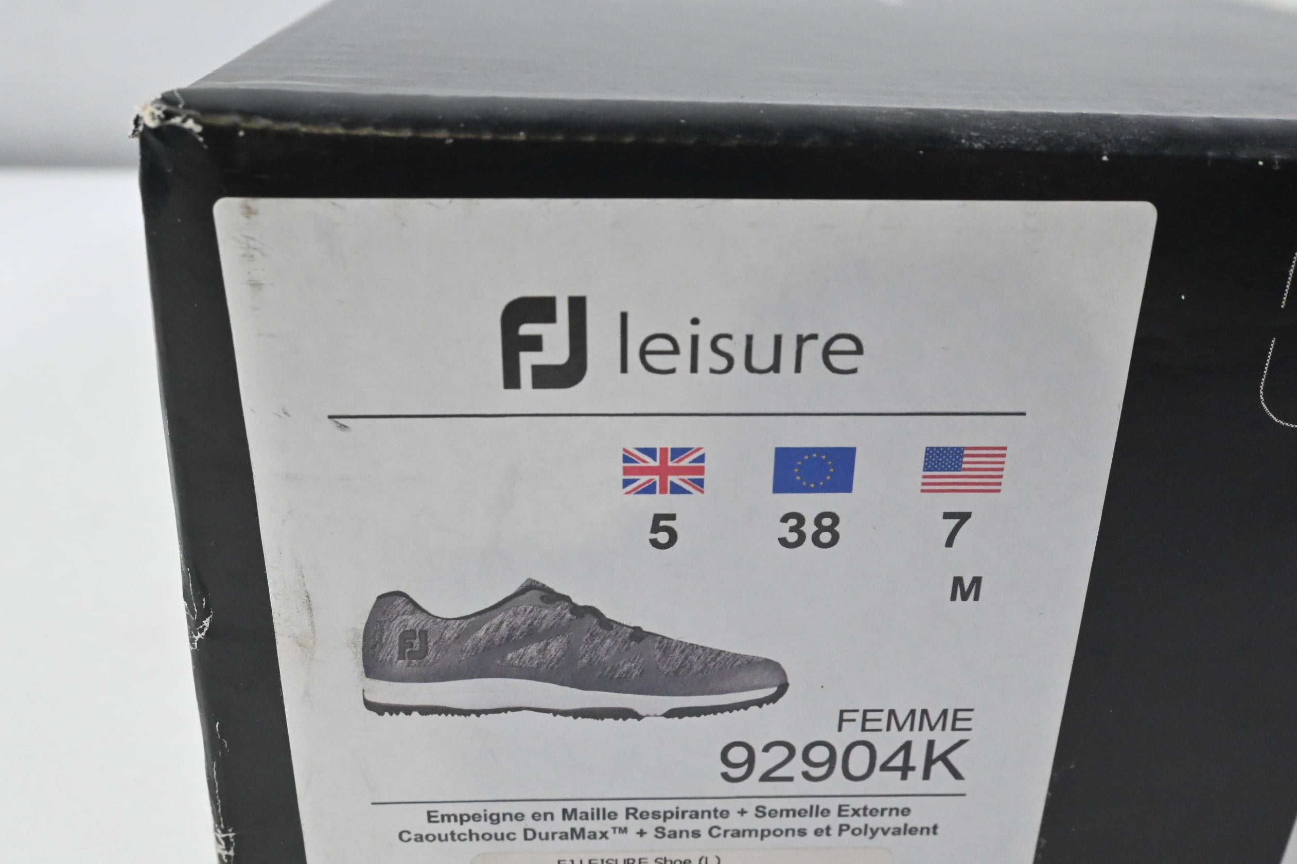 Ladies FootJoy Leisure Golf Shoes / Size UK 5 / Grey, White
