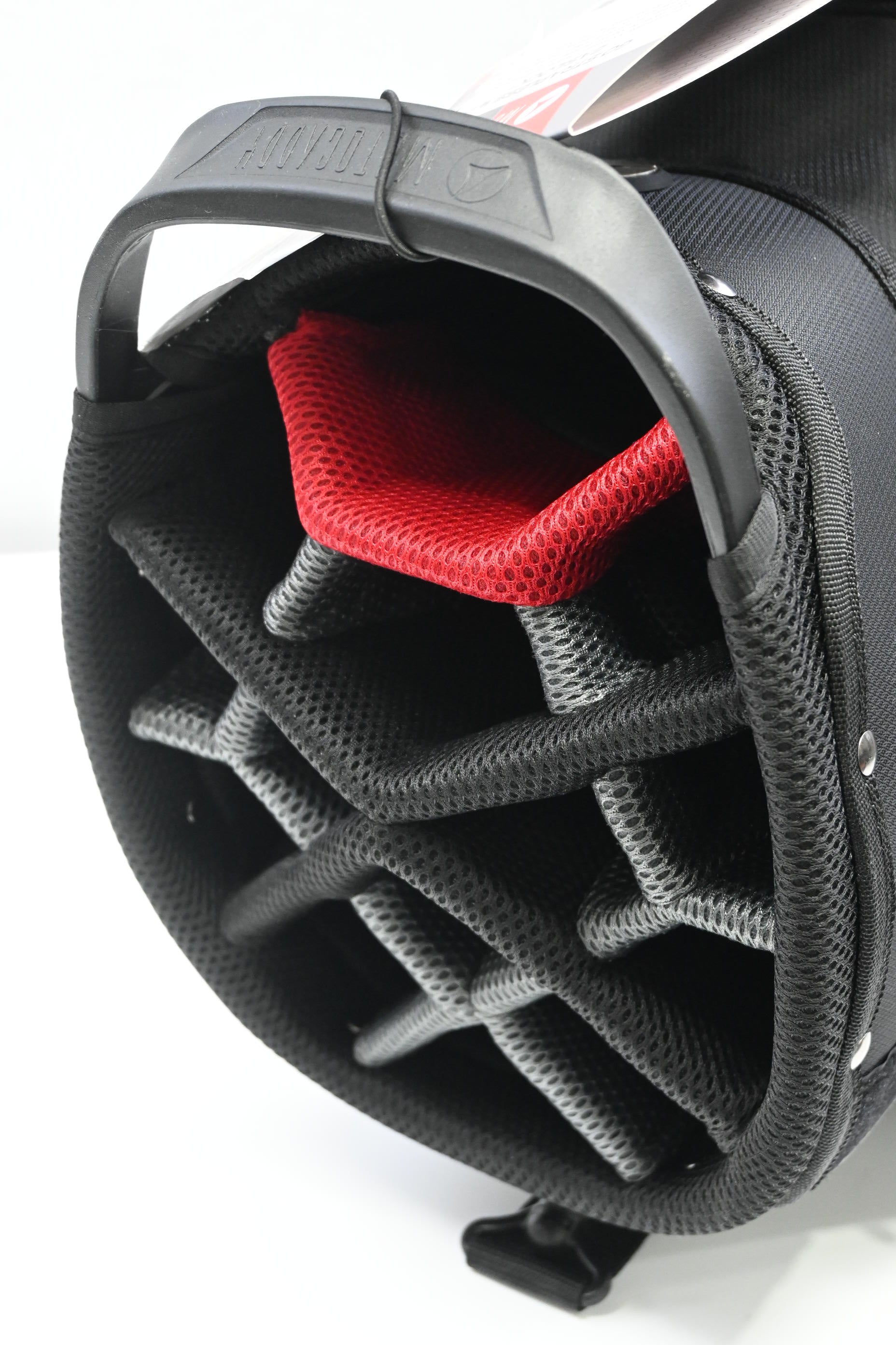 Motocaddy Lite Series Cart Bag / 14-Way Divider / Black, Red