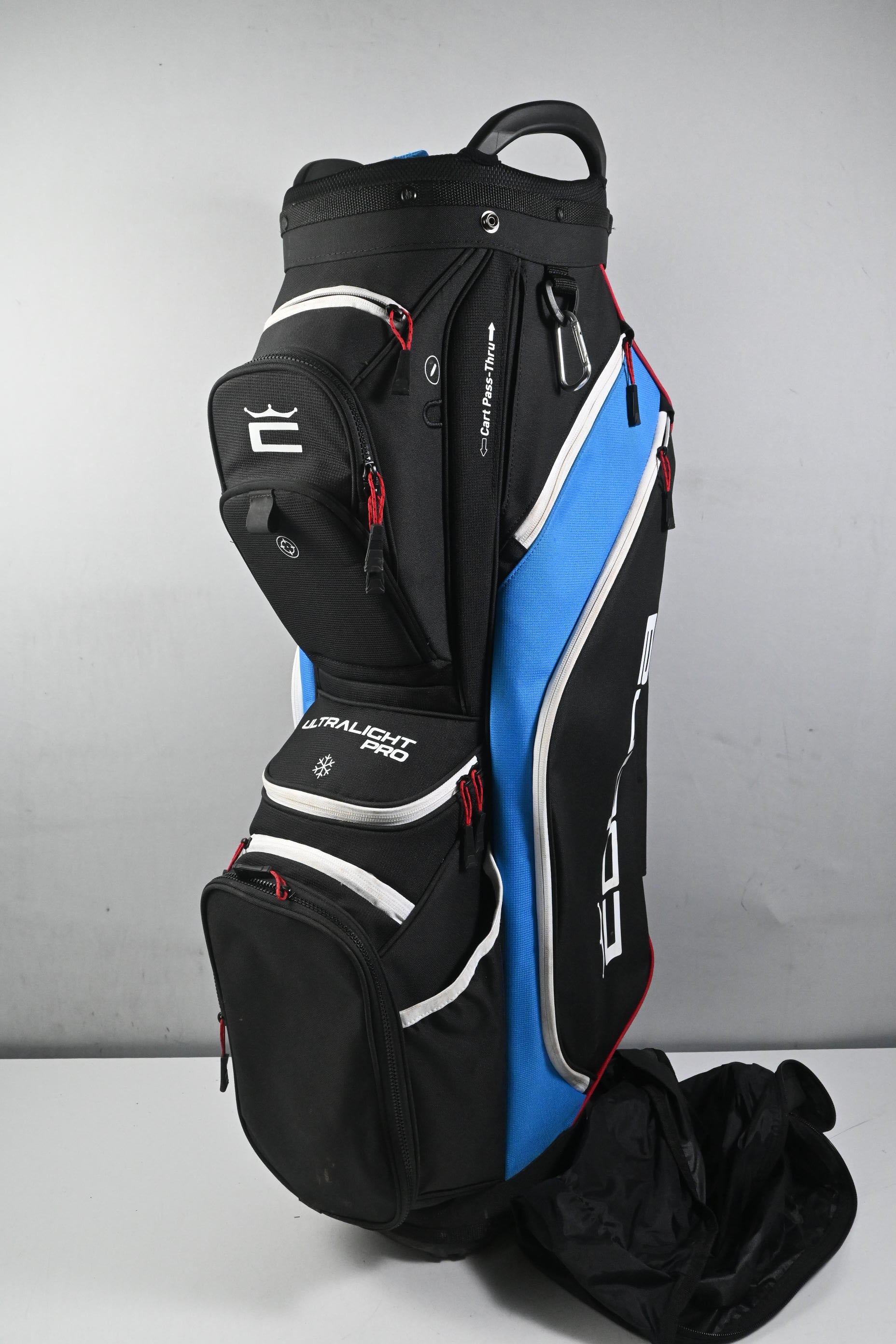 Cobra Ultralight Pro Cart Bag / 14-Way Divider / Black & Blue