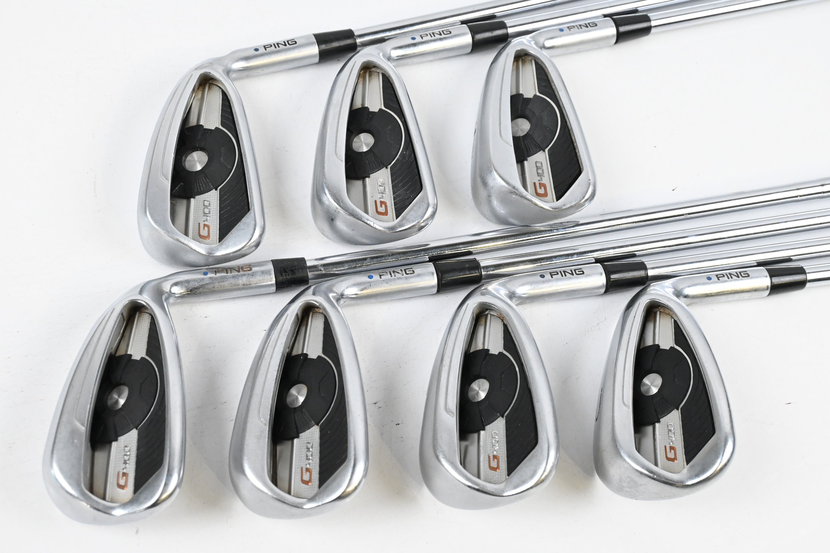 Ping G400 Irons / 5-PW+GW / Blue Dot / Regular Flex XP 95 R300 Shafts