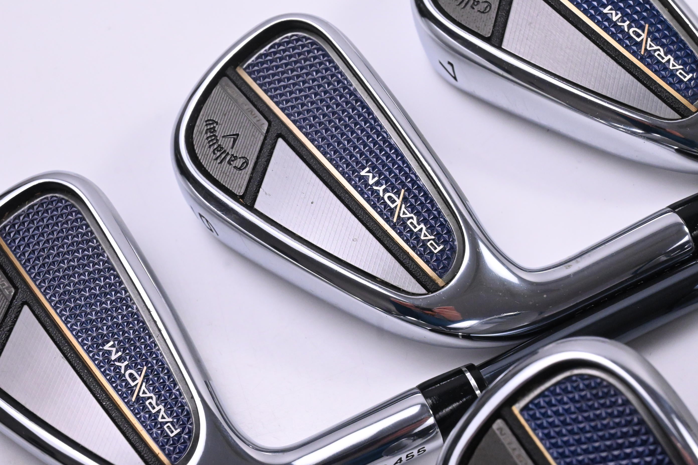 Left Hand Callaway Paradym Irons / 5-PW / Regular Flex UST Mamiya Recoil Dart 75