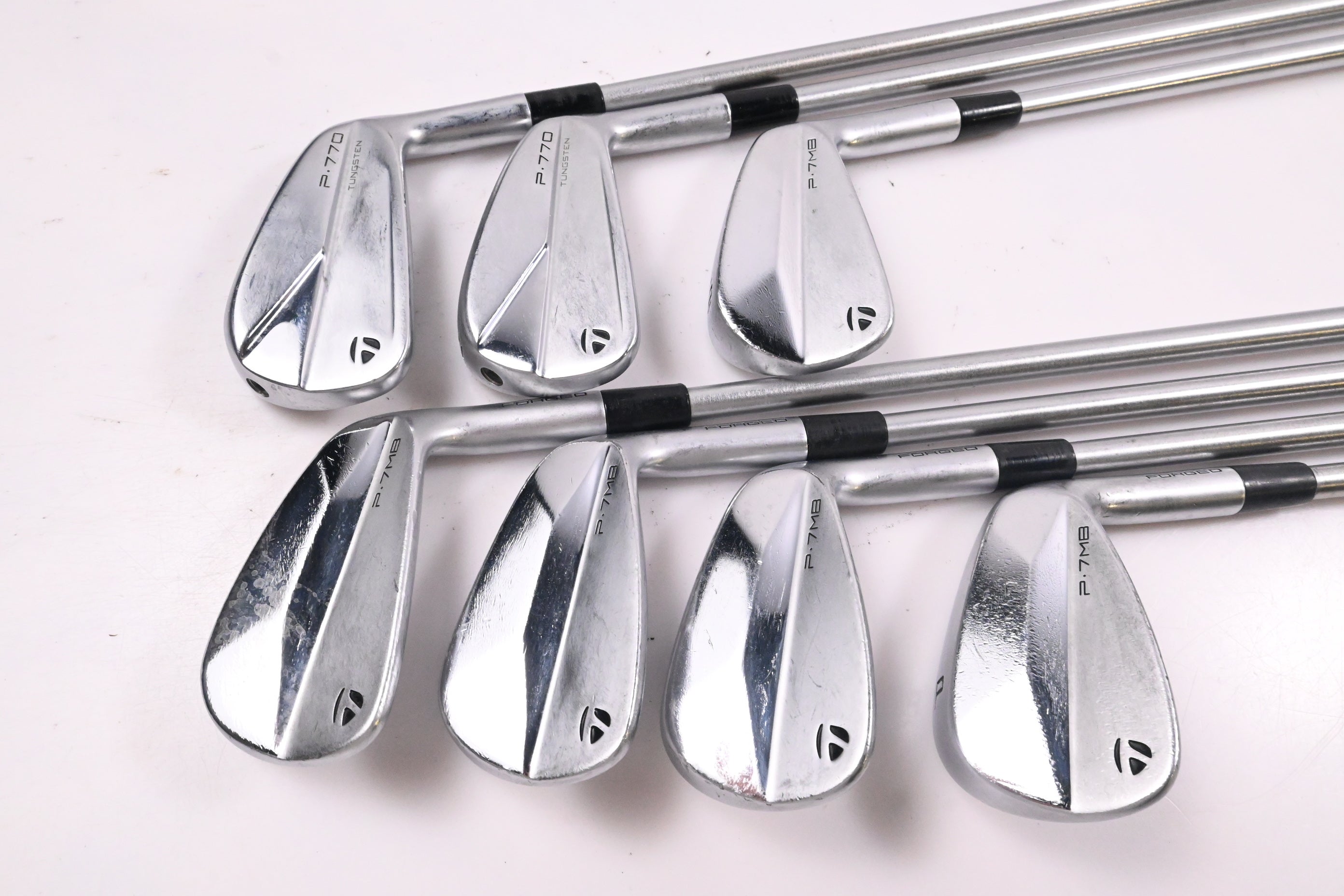 Taylormade P7MB / P770 2023 Combo Irons / 4-PW / Stiff Flex KBS Tour C-Taper 120