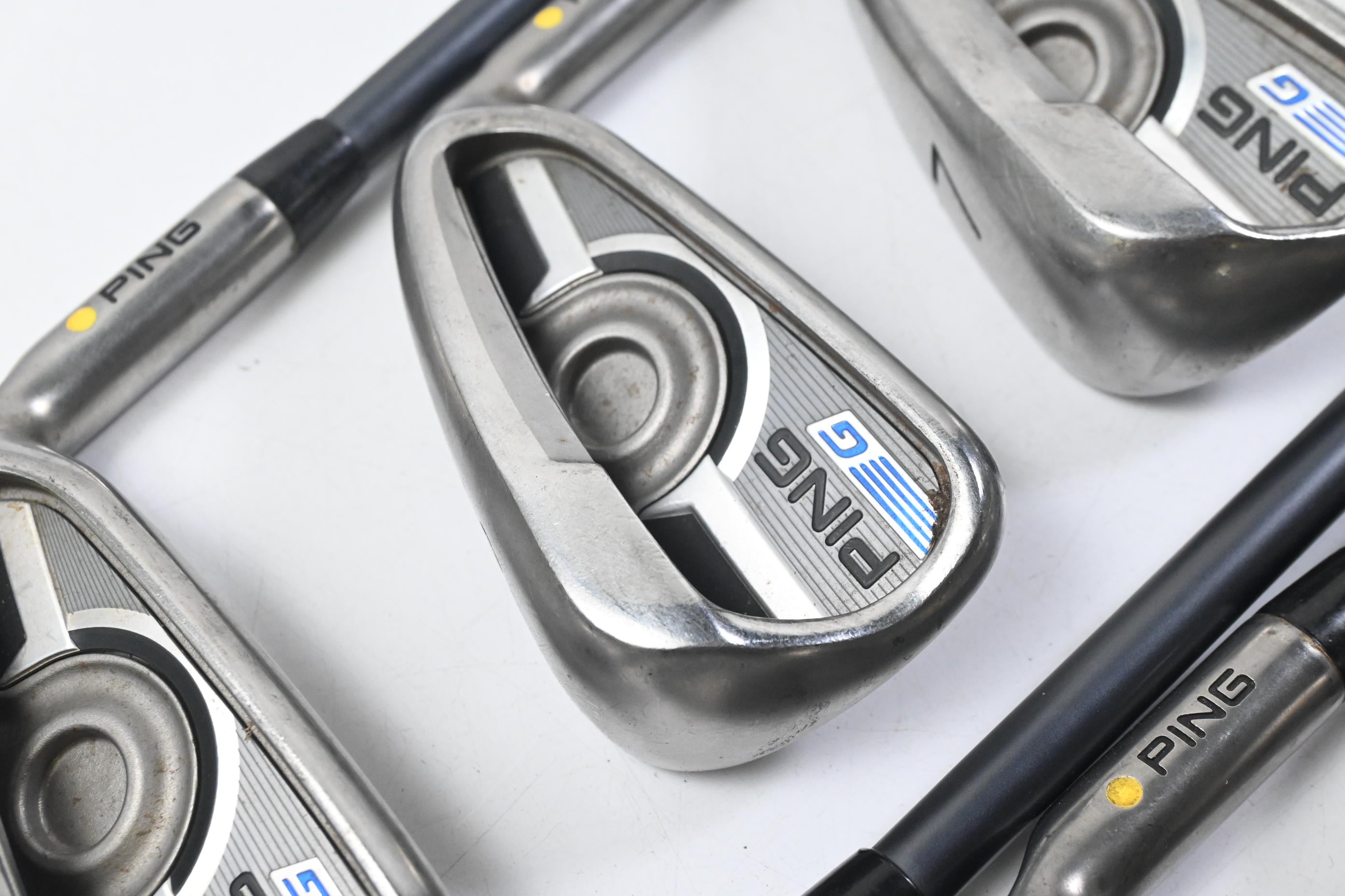 Ping G Series Irons / 5-PW+SW / Yellow Dot / Regular Flex Ping CFS 70 Shafts