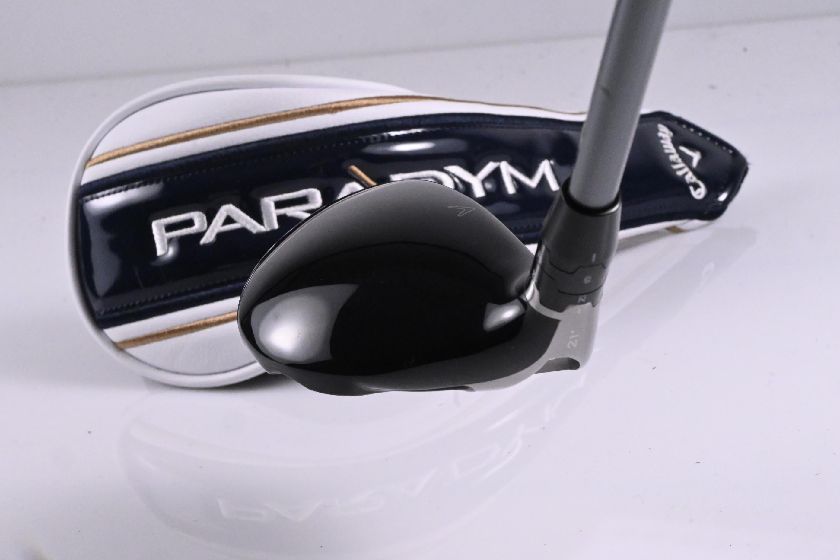 Left Hand Callaway Paradym X #4 Hybrid / 21 Degree / Stiff Flex HZRDUS Silver 75
