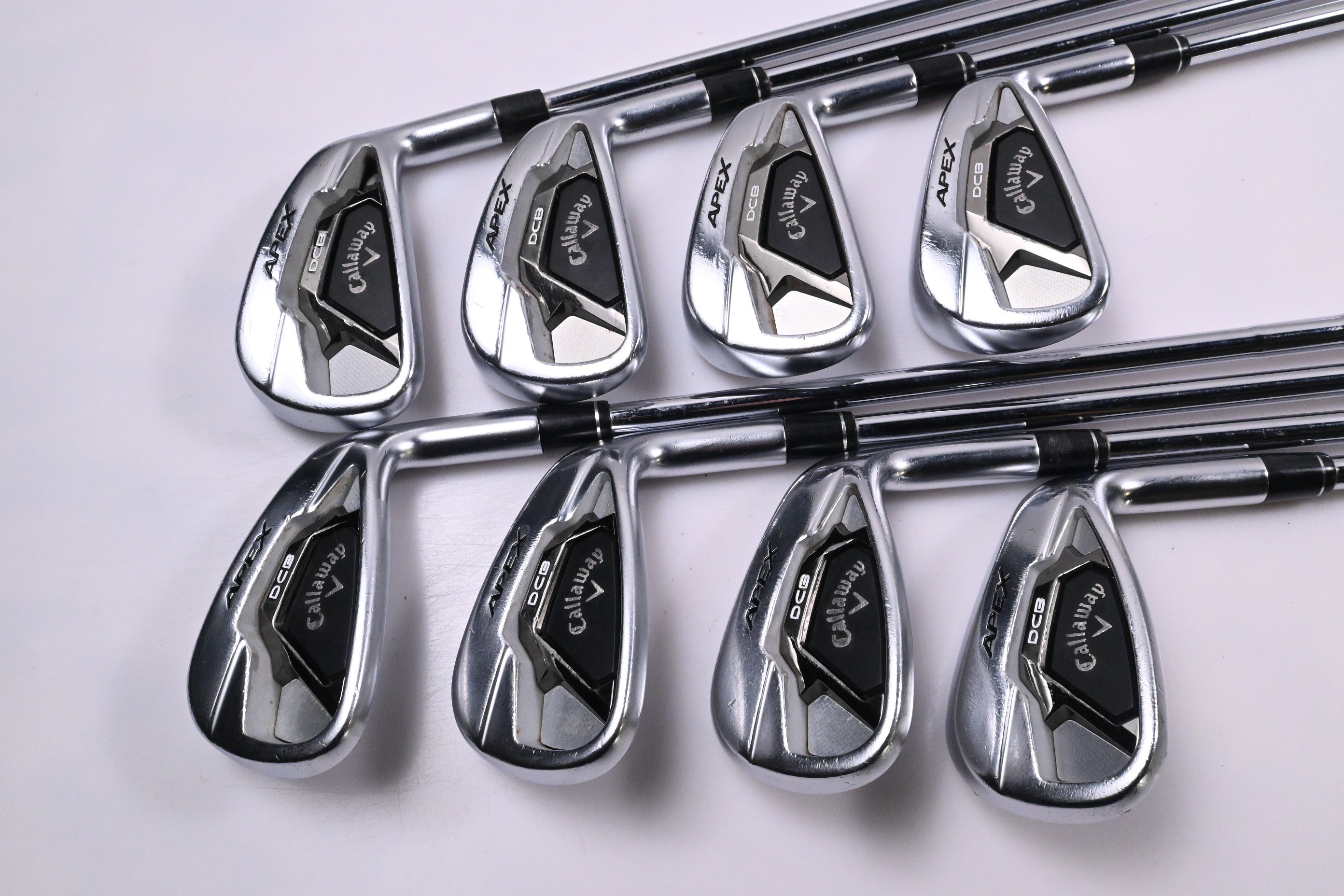 Callaway Apex DCB Irons / 4-PW+GW / Stiff Flex Elevate ETS 95 Shafts