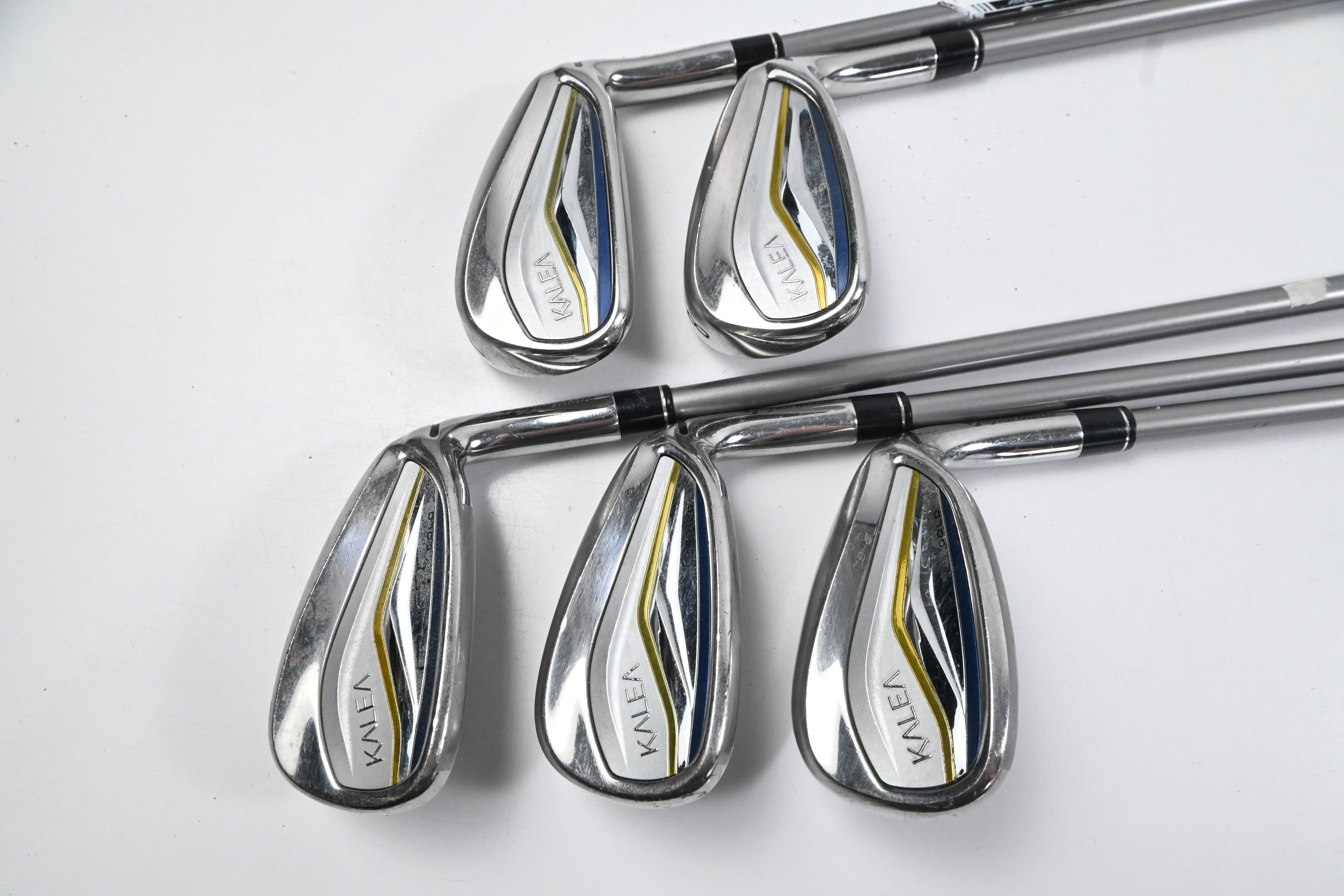 Ladies Taylormade Kalea Gold Irons / 7-PW+SW / Ladies Flex Kalea 40 Shafts