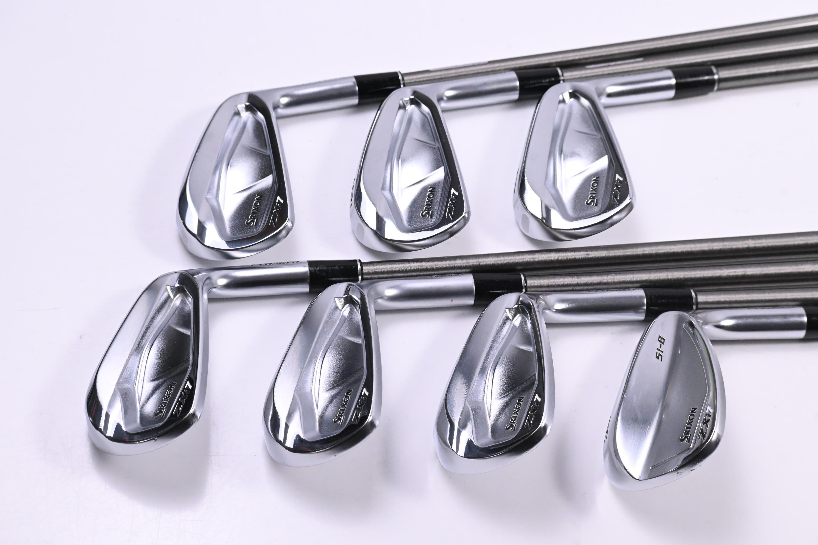 Srixon ZXi7 Irons / 5-PW+AW / Stiff Flex Steelfiber i95 cw Shafts