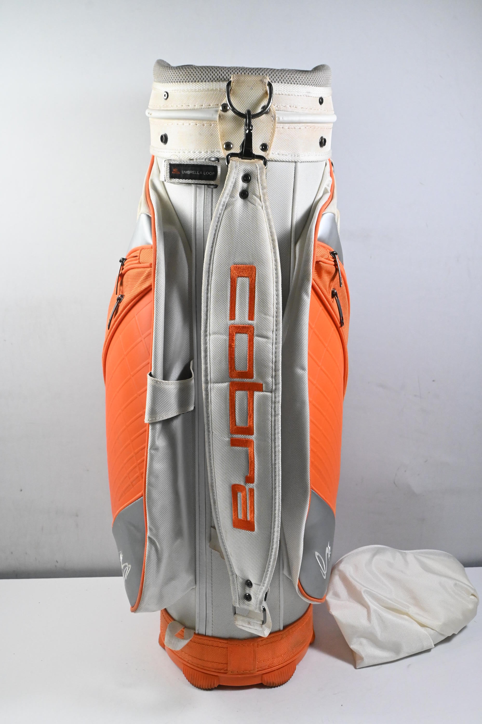 Cobra Cart Bag / 14-Way Divider / White & Orange