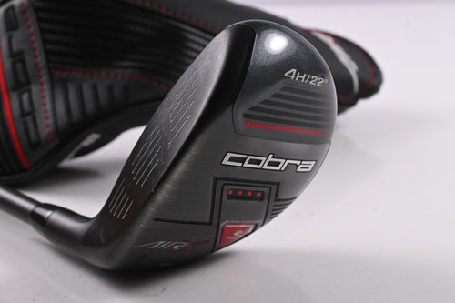Left Hand Cobra Air-X #4 Hybrid / 22 Degree / Regular Flex Cobra Ultralite 50