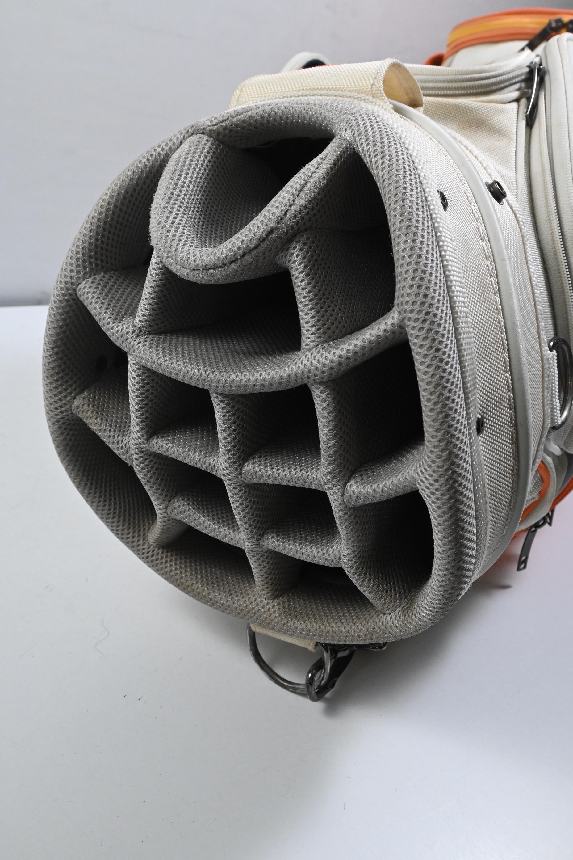 Cobra Cart Bag / 14-Way Divider / White & Orange