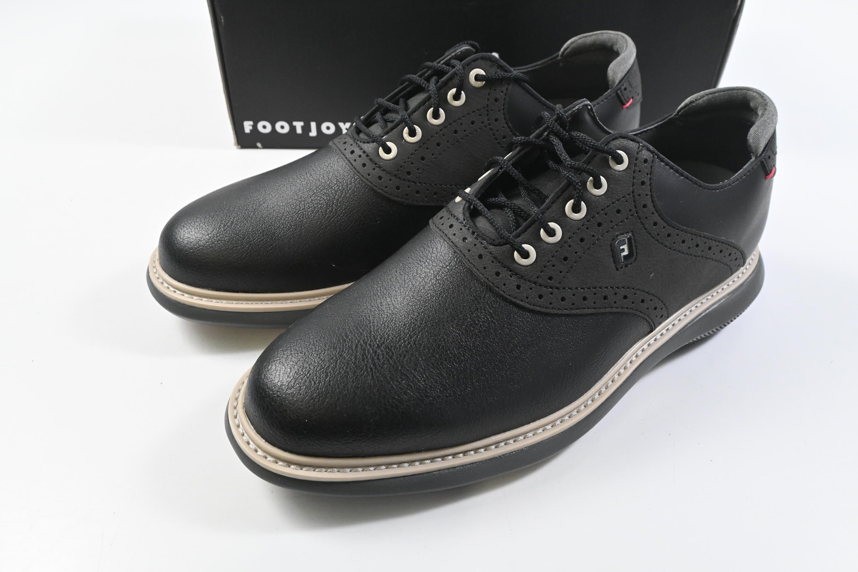FootJoy Traditions Golf Shoes / Size UK 7.5 / Black, Grey