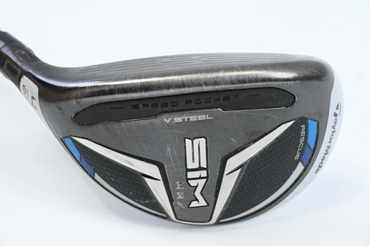 Left Hand Taylormade SIM Max #4 Hybrid / 22 Degree / Regular Flex Ventus Blue 6