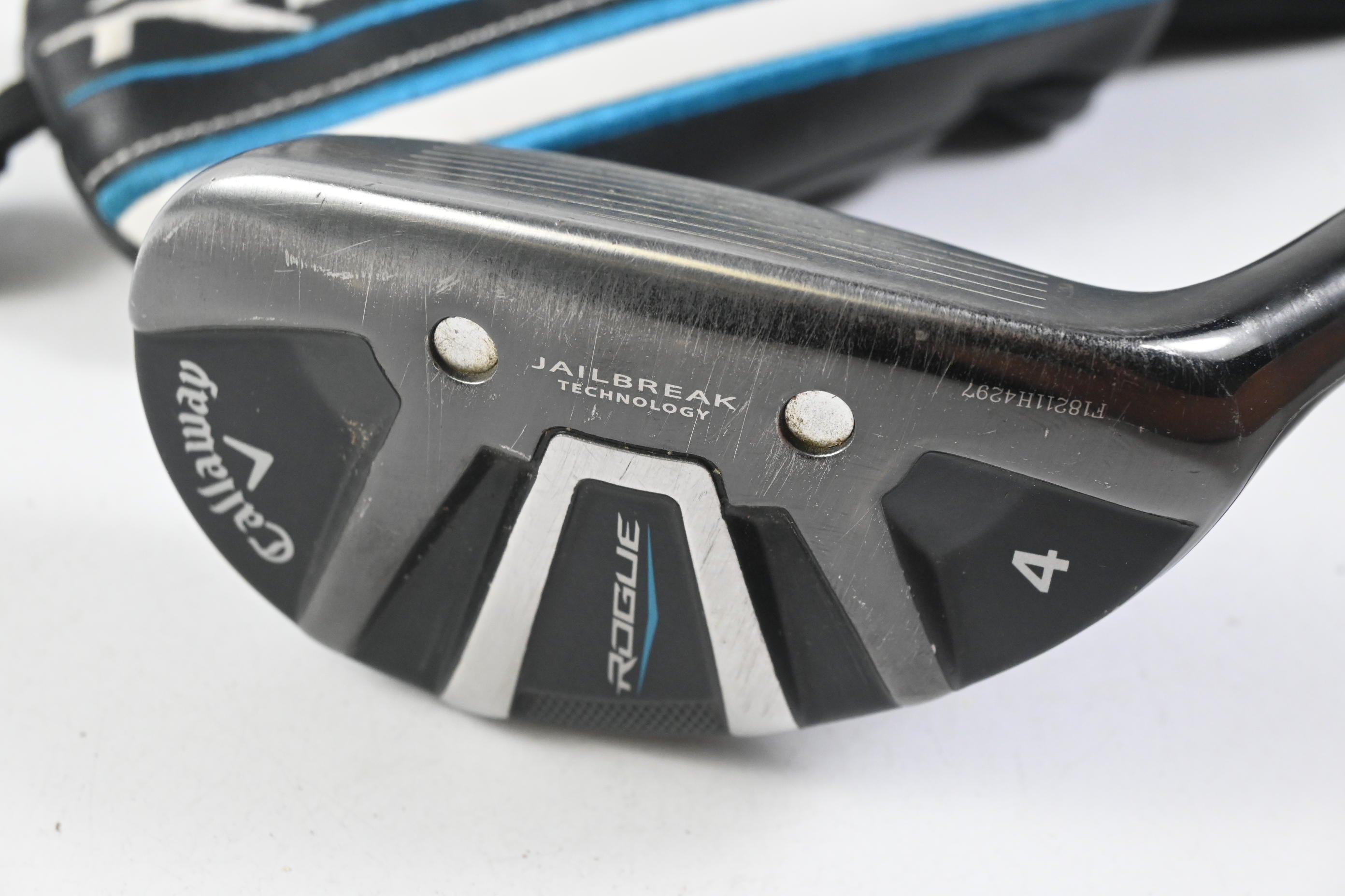 Callaway Rogue #4 Hybrid / 21 Degree / Stiff Flex Aldila RIP Phenom 85 Shaft