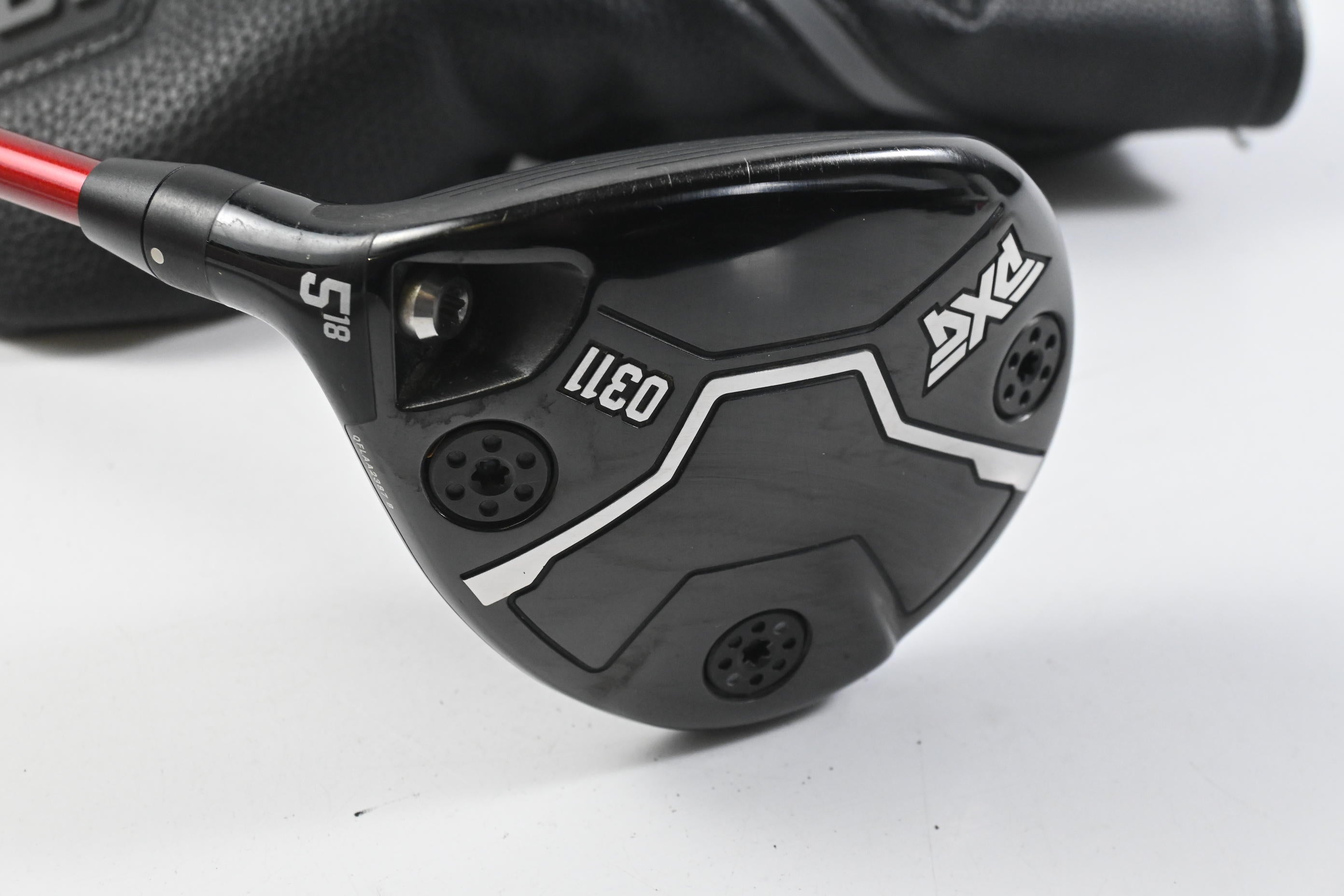 Left Hand PXG 0311 Black Ops #5 Wood / 18 Degree / Stiff Flex Denali Red 60